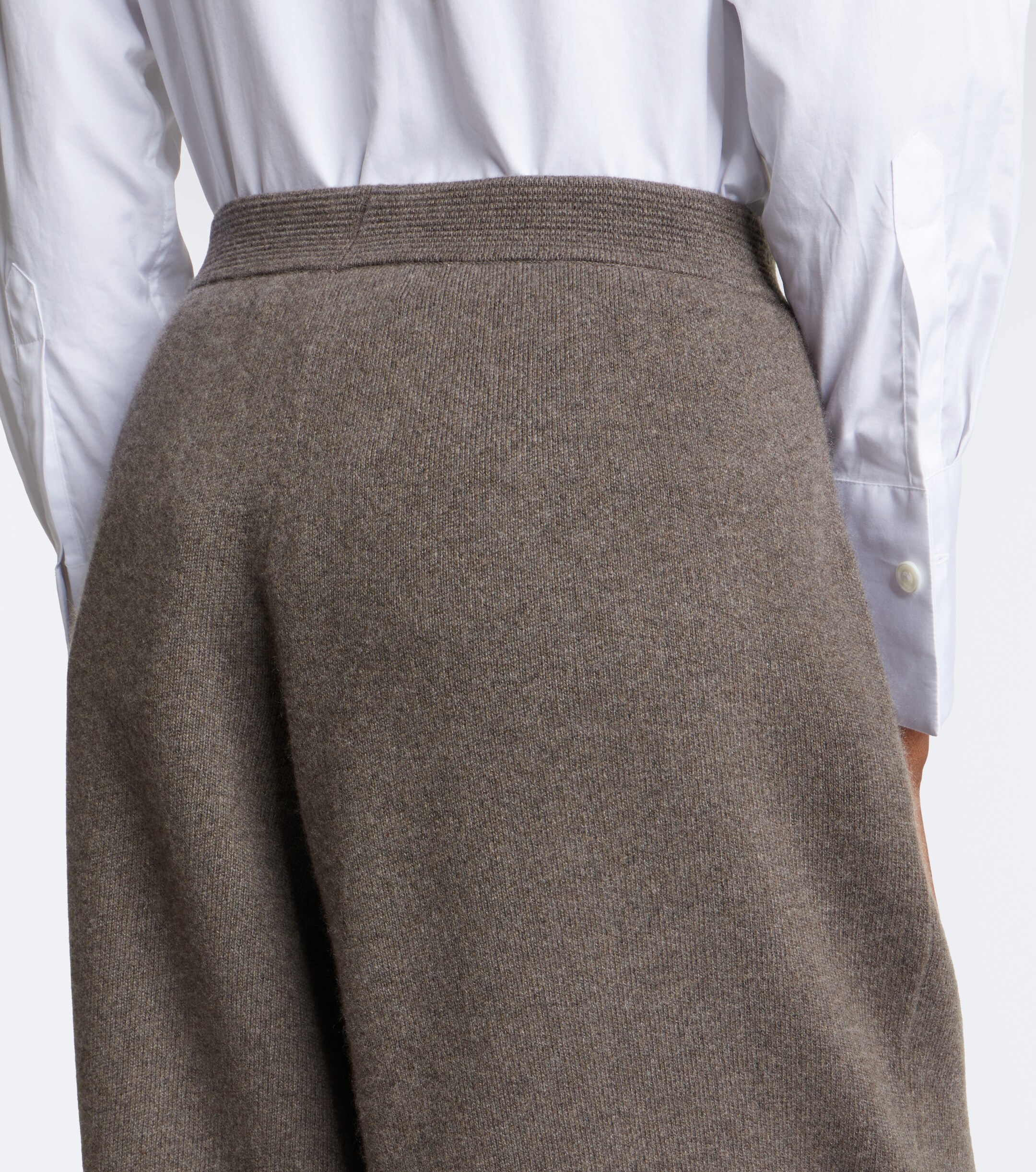 arch4 Arch4 Hayden knitted cashmere barrel-leg pants