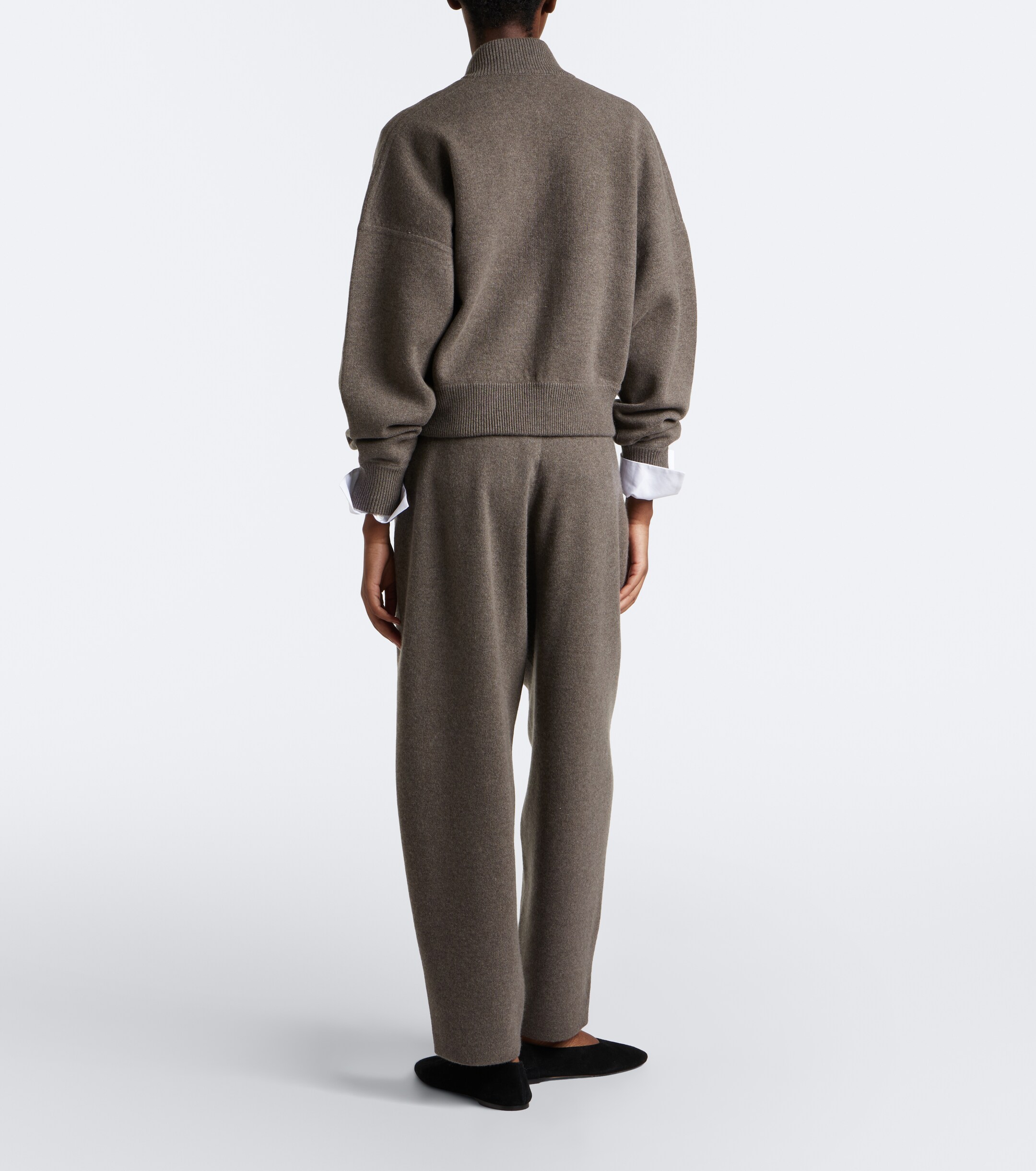 arch4 Arch4 Hayden knitted cashmere barrel-leg pants