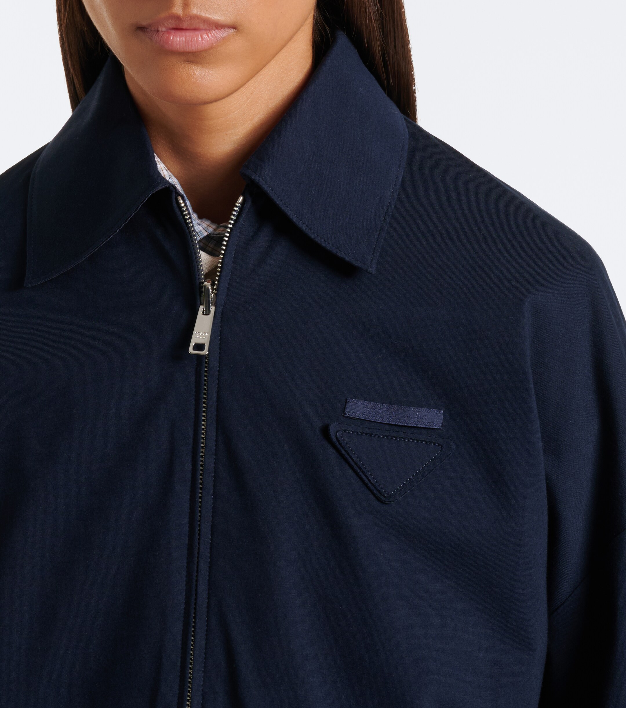 Prada Prada Reversible Re-Nylon and jersey blouson jacket