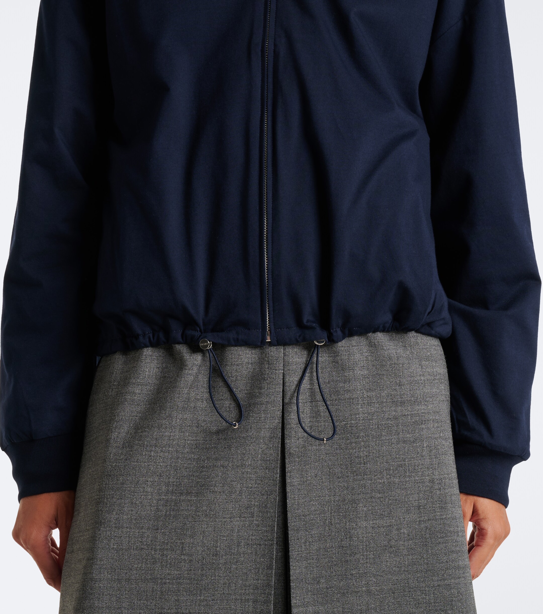 Prada Prada Reversible Re-Nylon and jersey blouson jacket