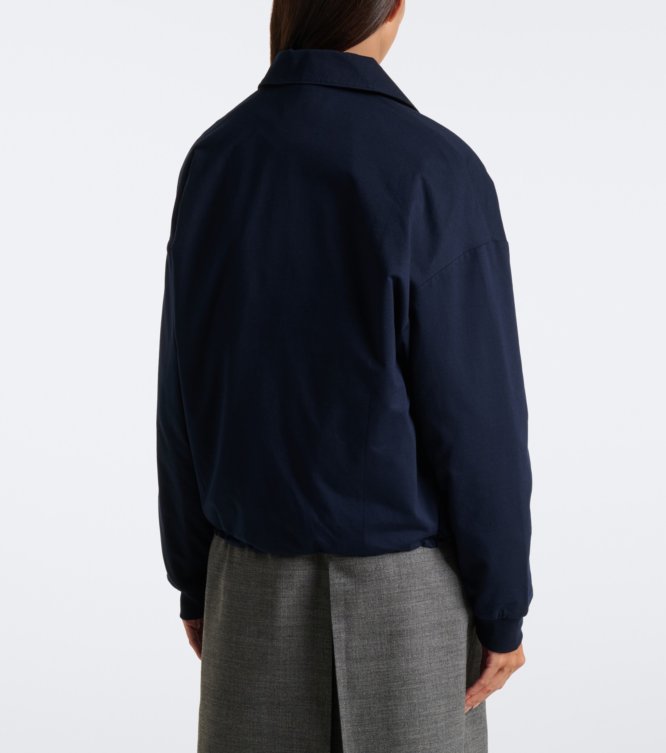 Prada Prada Reversible Re-Nylon and jersey blouson jacket