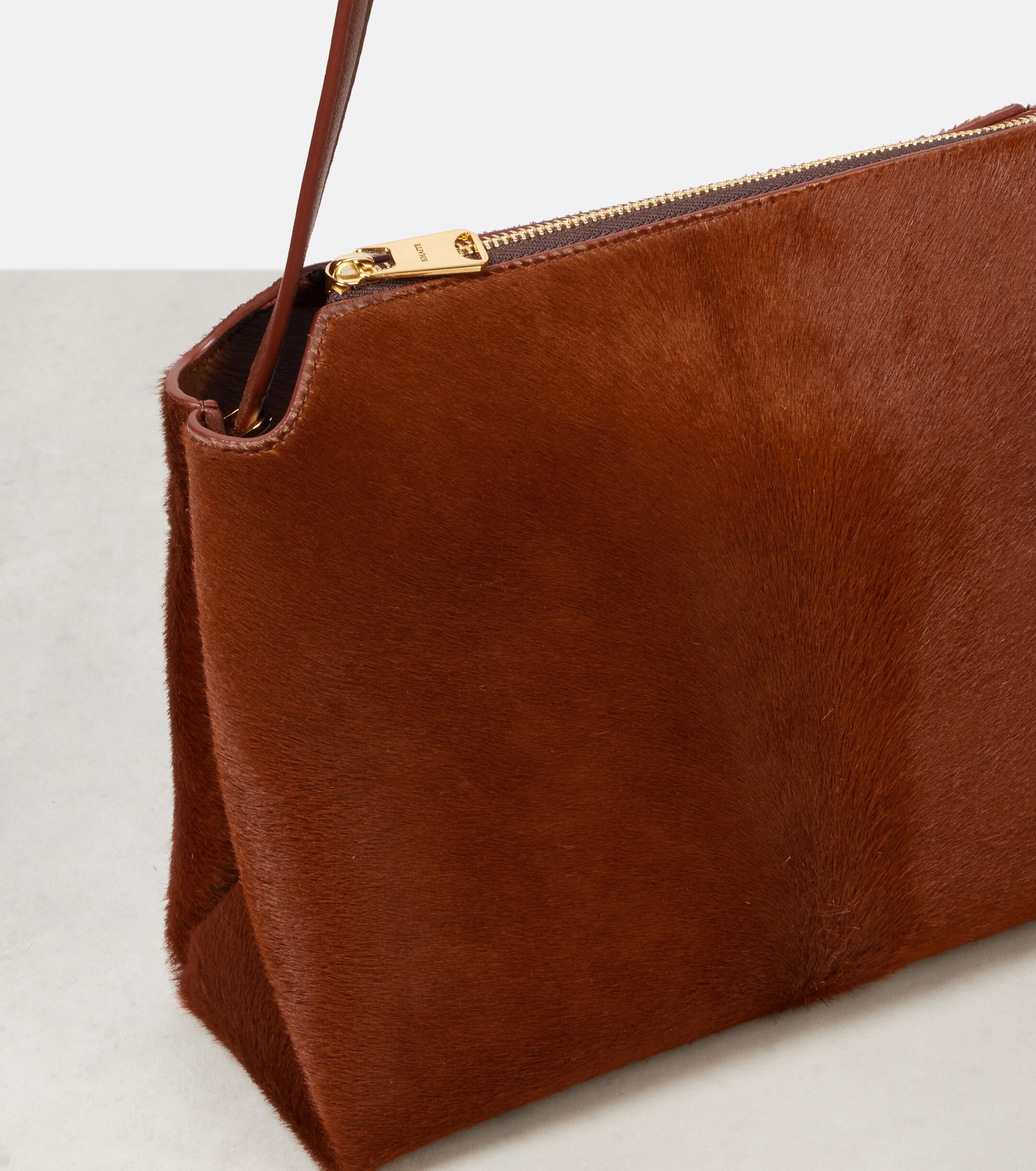 KHAITE Lina Medium calf hair crossbody bag