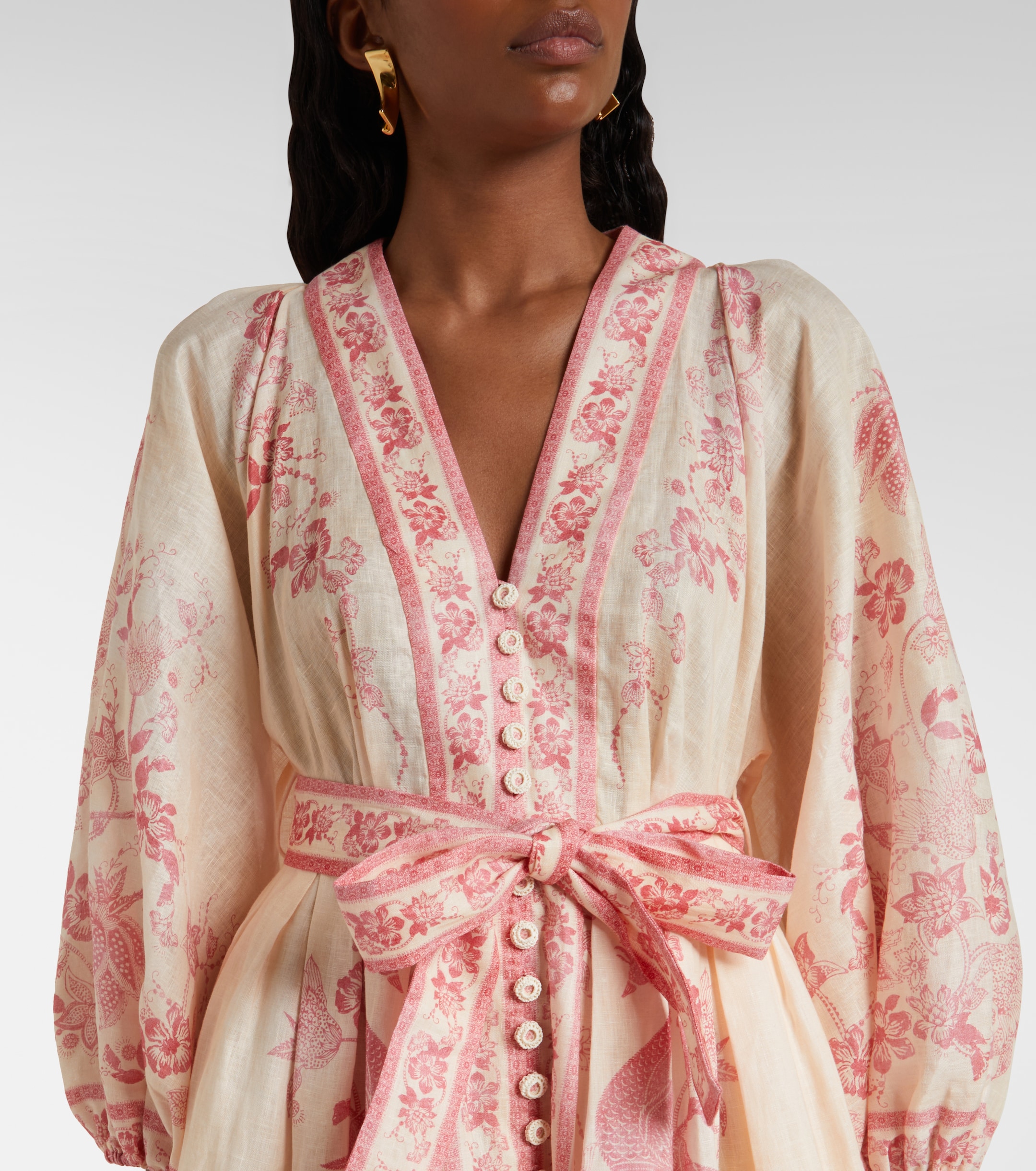 Zimmermann - Lucky floral linen minidress | Plush