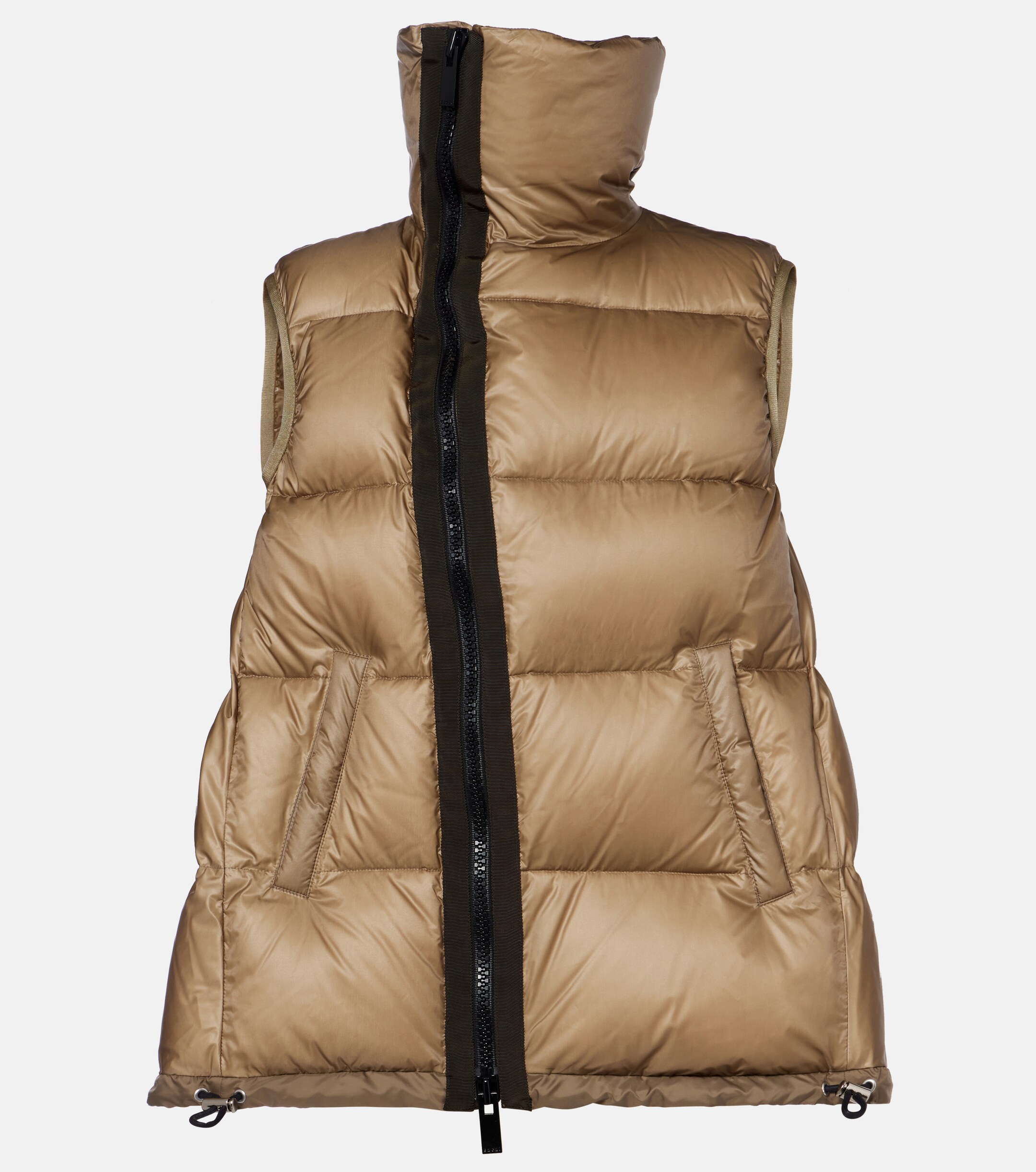 Sacai サカイ　puffer vest ダウンベスト size1 新品未使用 Asymmetric quilted down vest in black - Sacai | Mytheresa