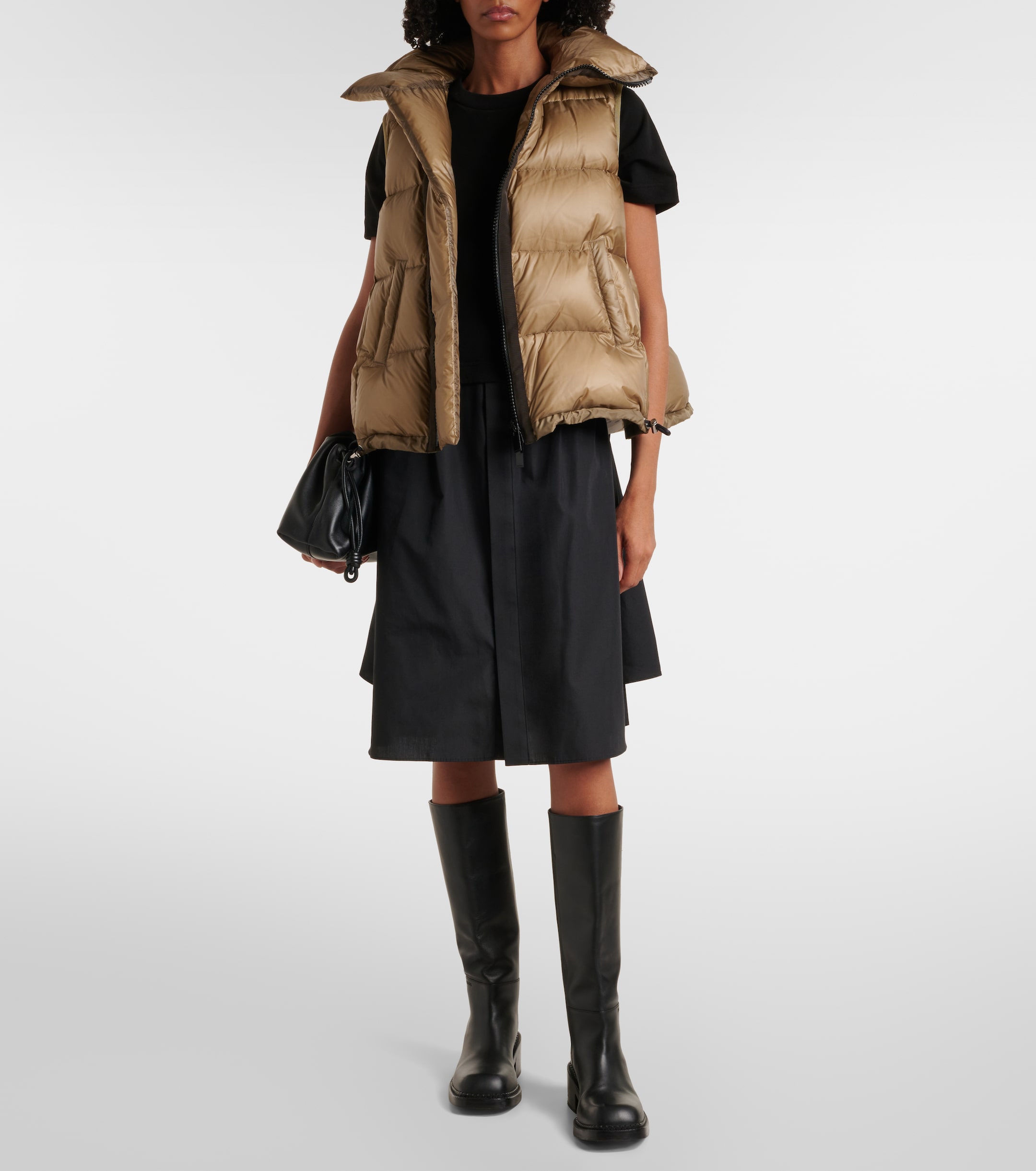 Sacai - Asymmetric quilted down vest | Plush