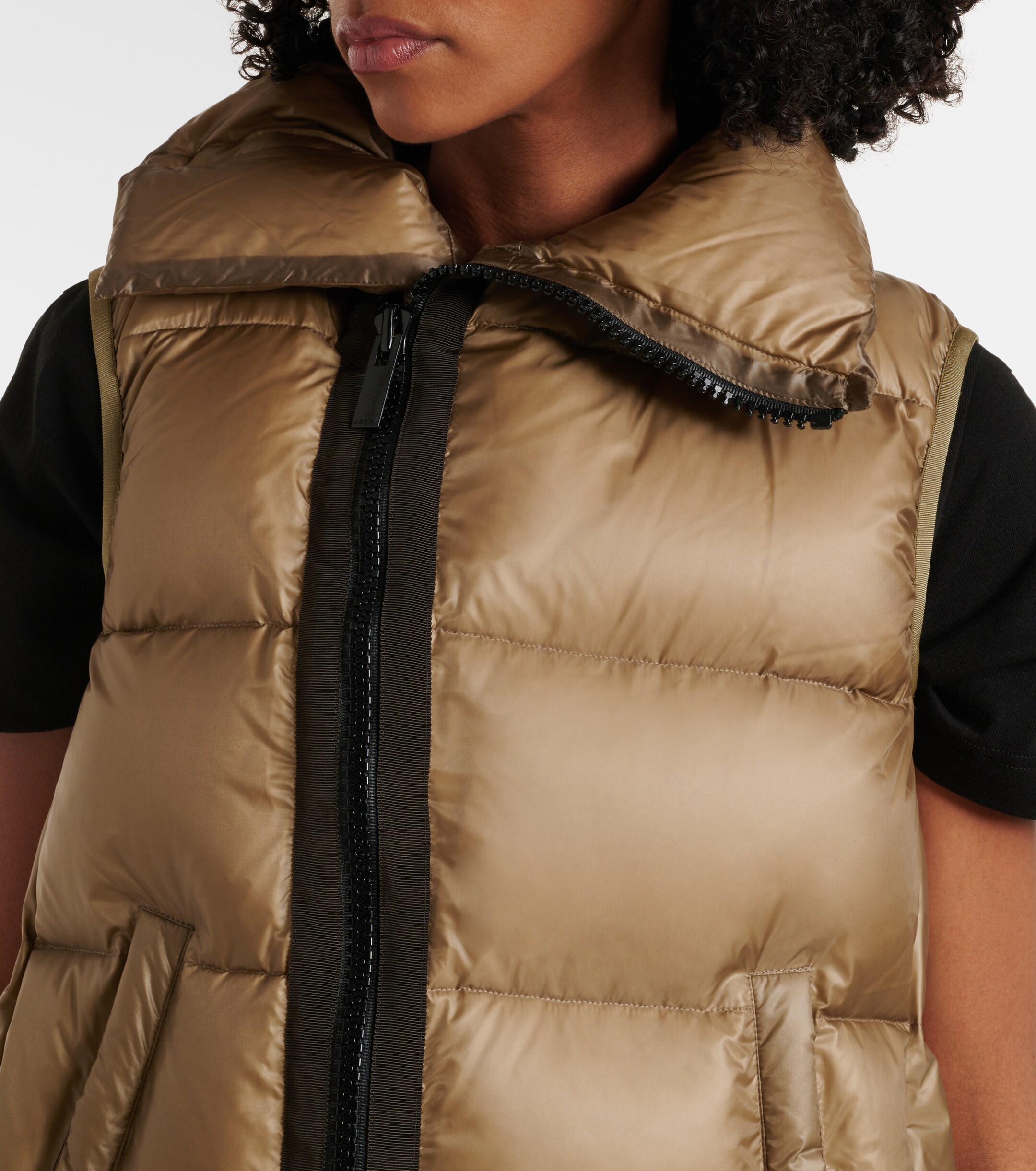 Sacai - Asymmetric quilted down vest | Plush