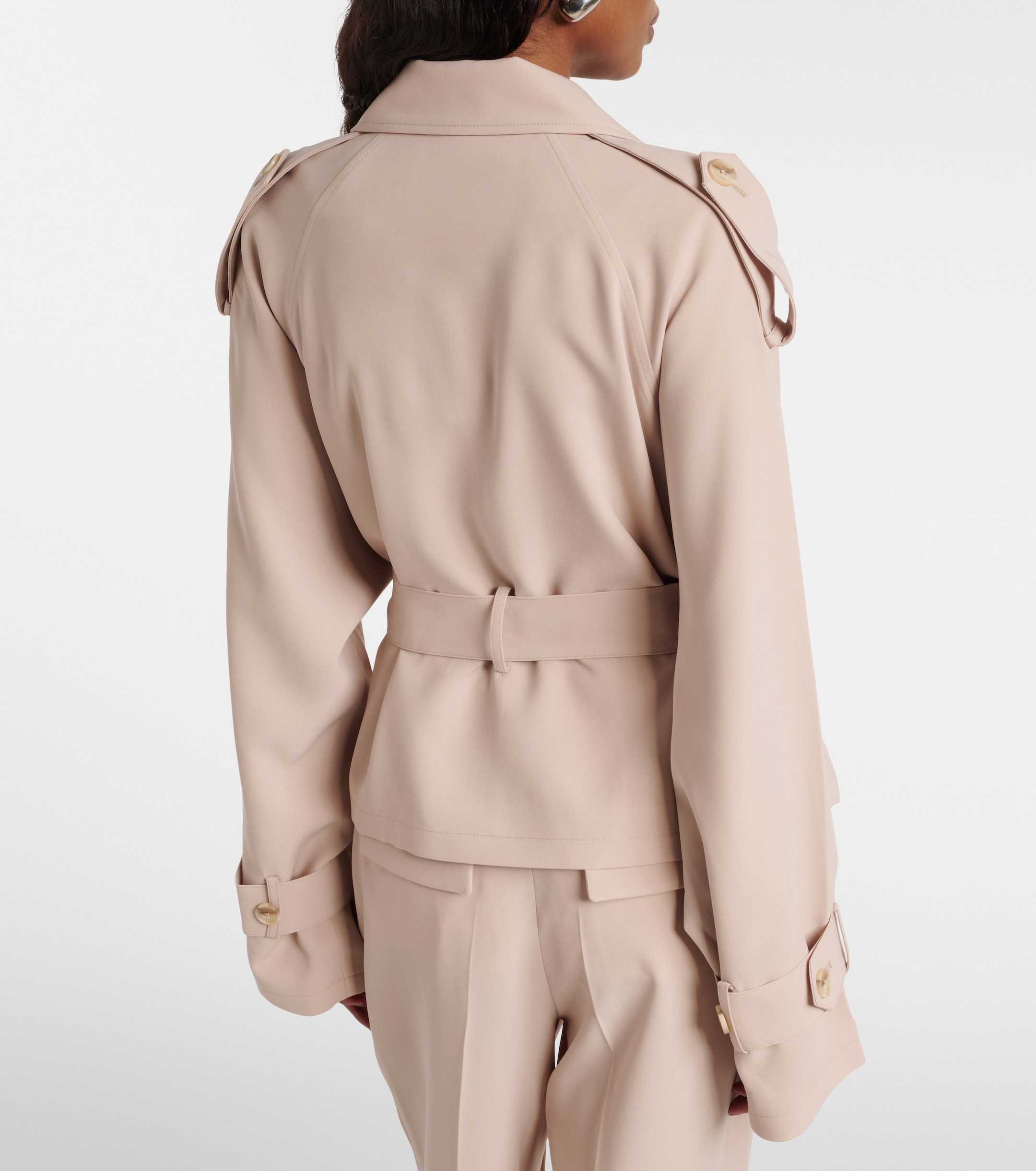 Aya Muse Soli belted double-breasted trench coat