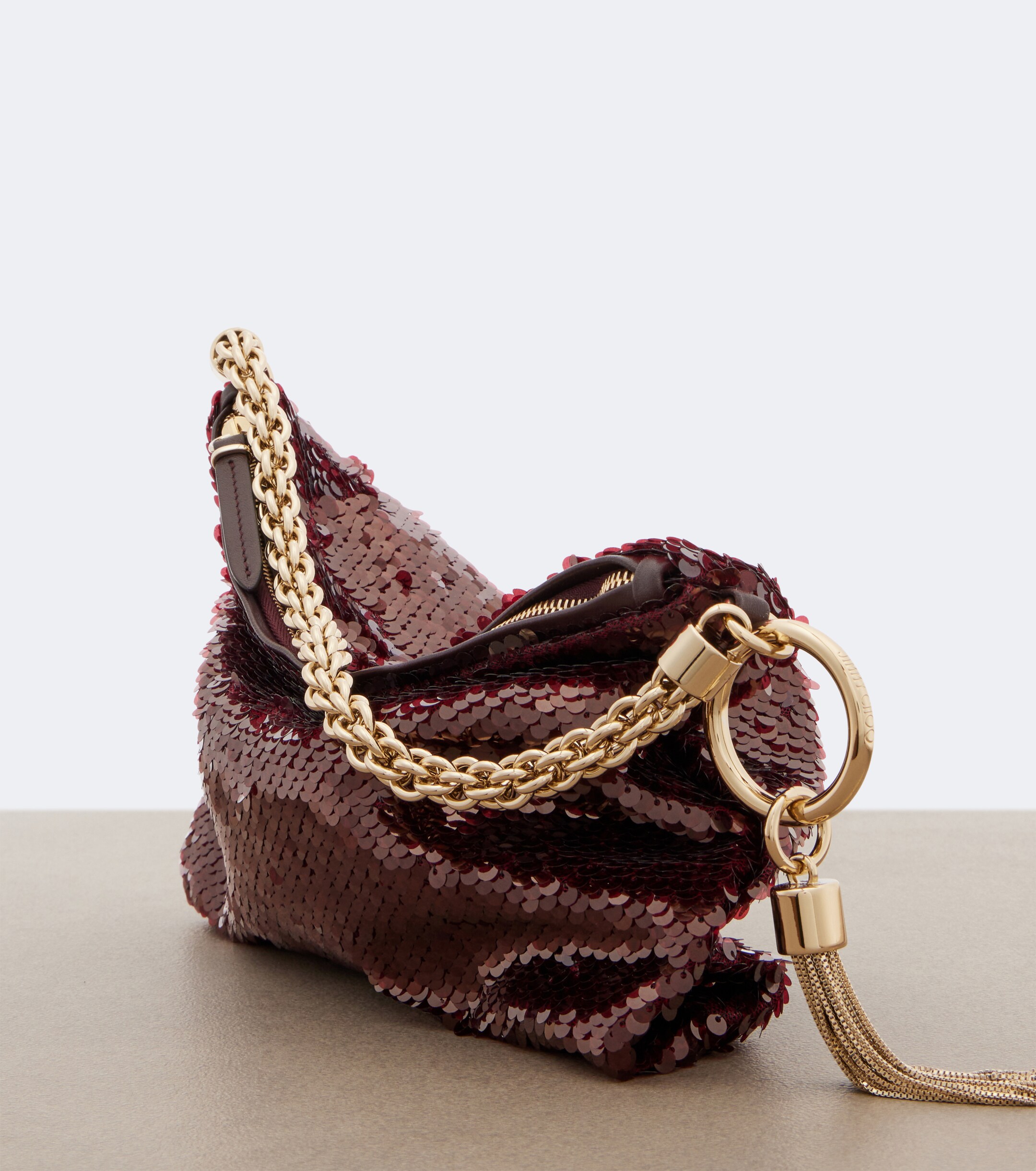 JIMMY CHOO Callie Medium sequined clutch