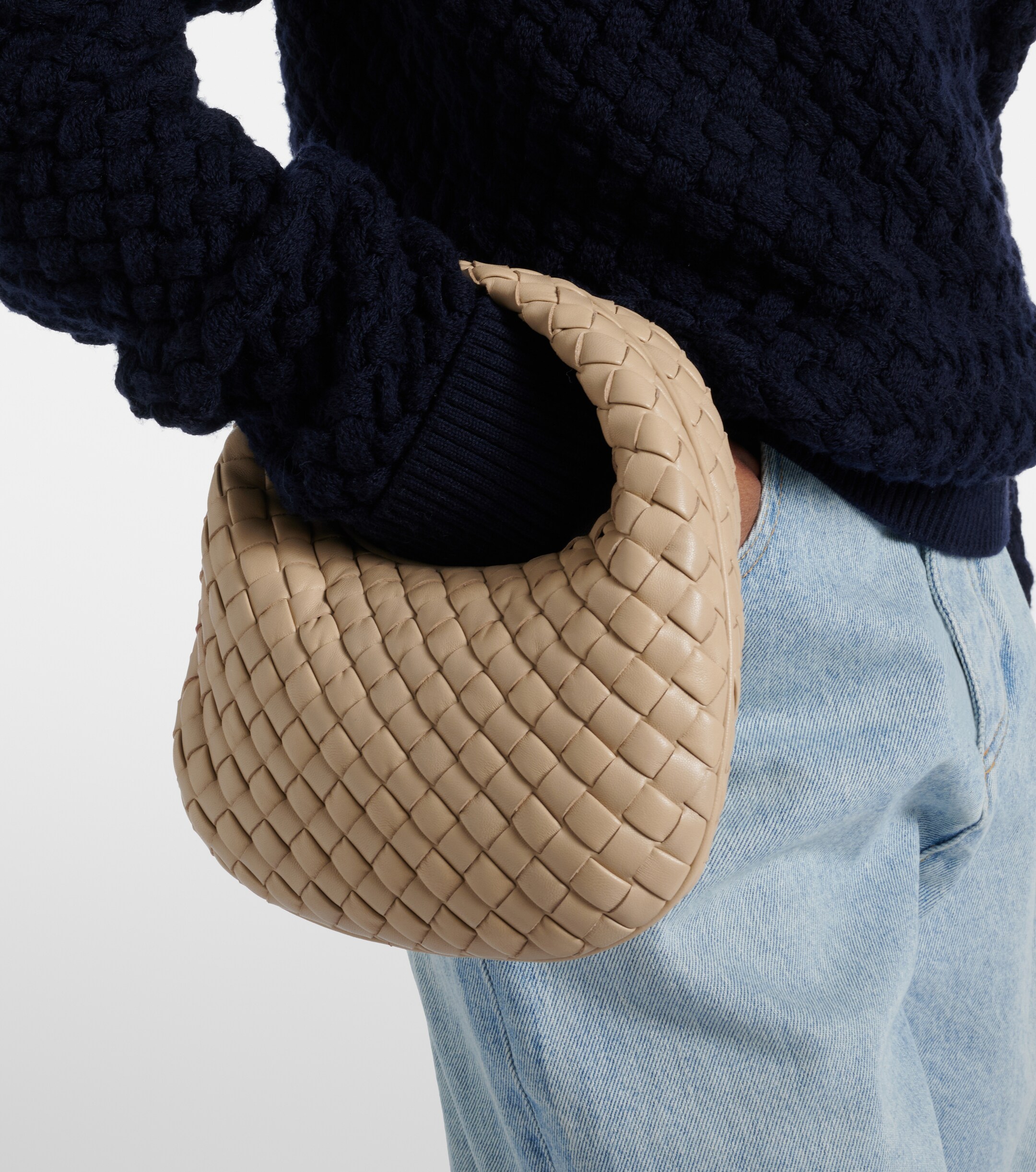 Bottega Veneta Baby Veneta Intrecciato leather top-handle bag