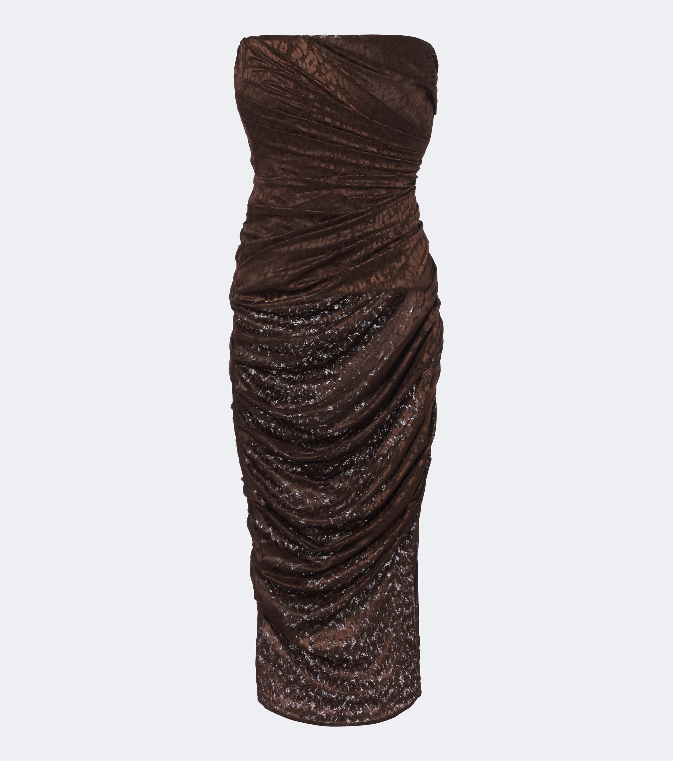 Alex Perry Alex Perry Leopard-print ruched lace midi dress