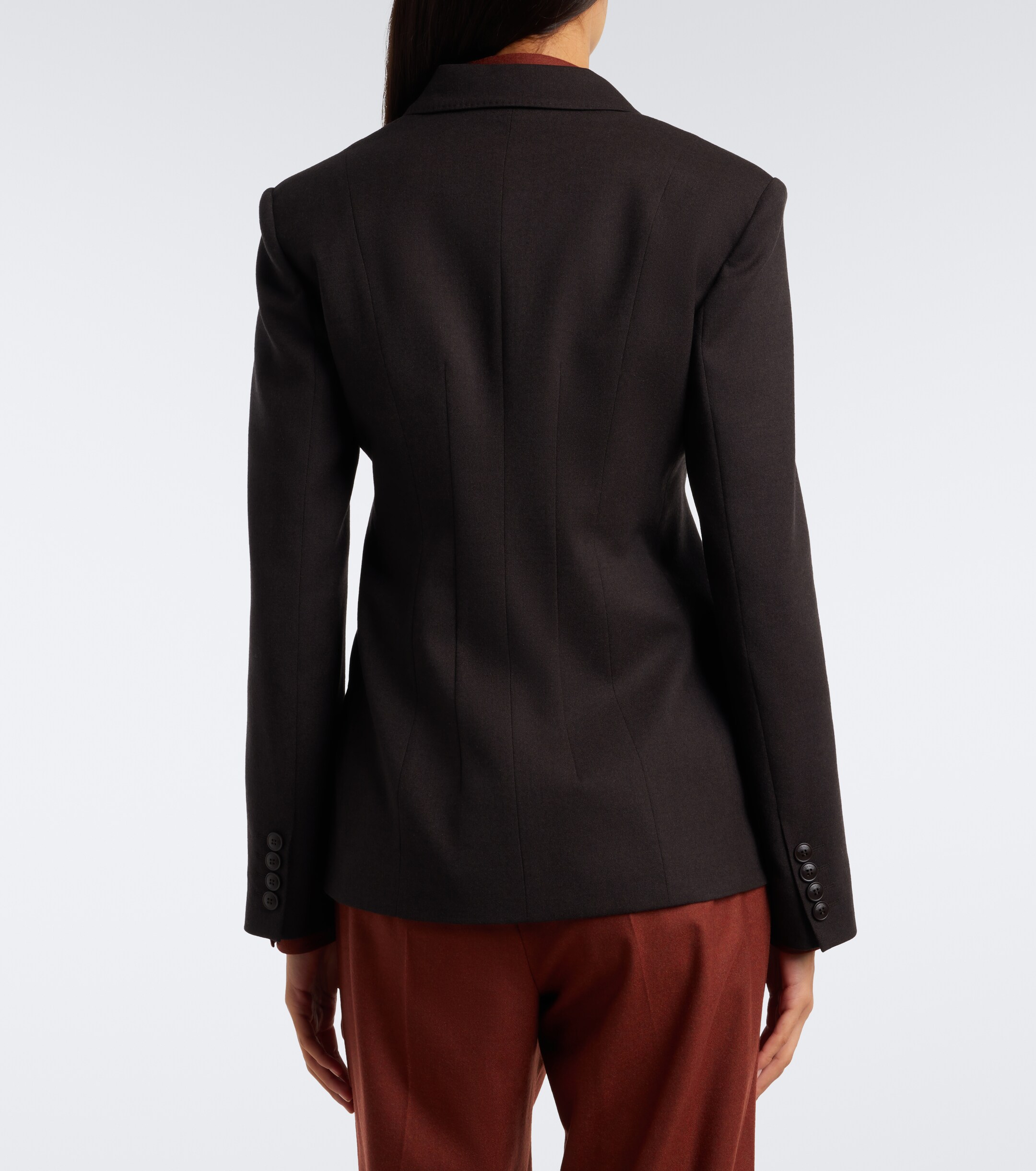 Max Mara Max Mara Double-breasted wool-blend blazer