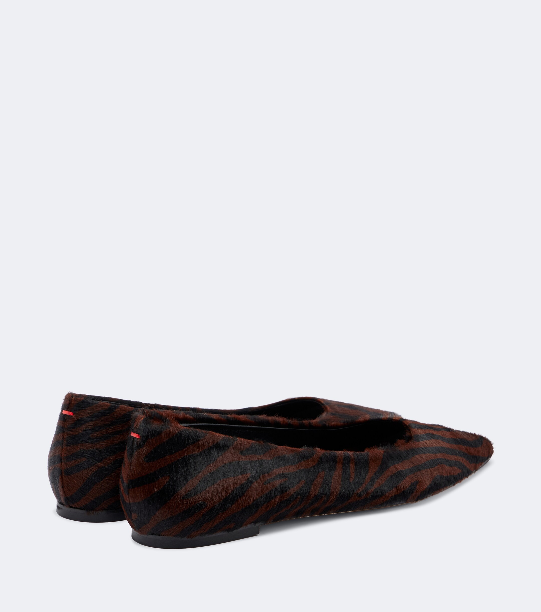 AEYDE Aeyde Cassy zebra-print calf hair ballet flats