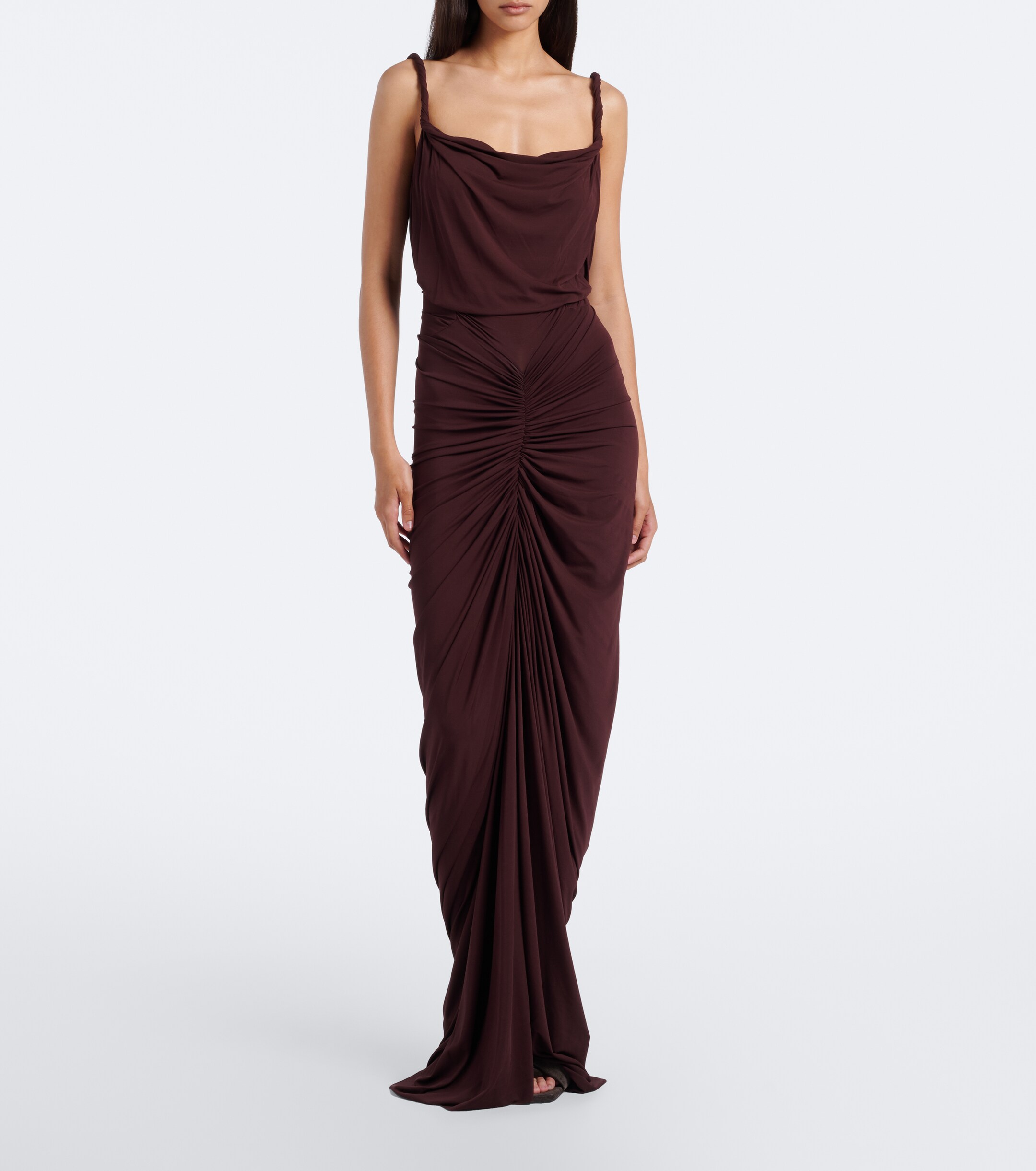 Rick Owens Rick Owens Nadia ruched jersey gown