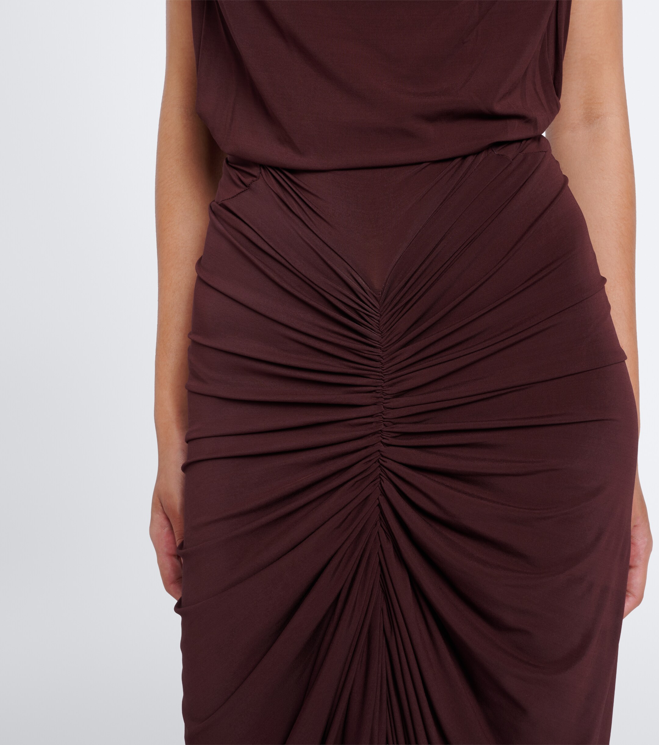 Rick Owens Rick Owens Nadia ruched jersey gown