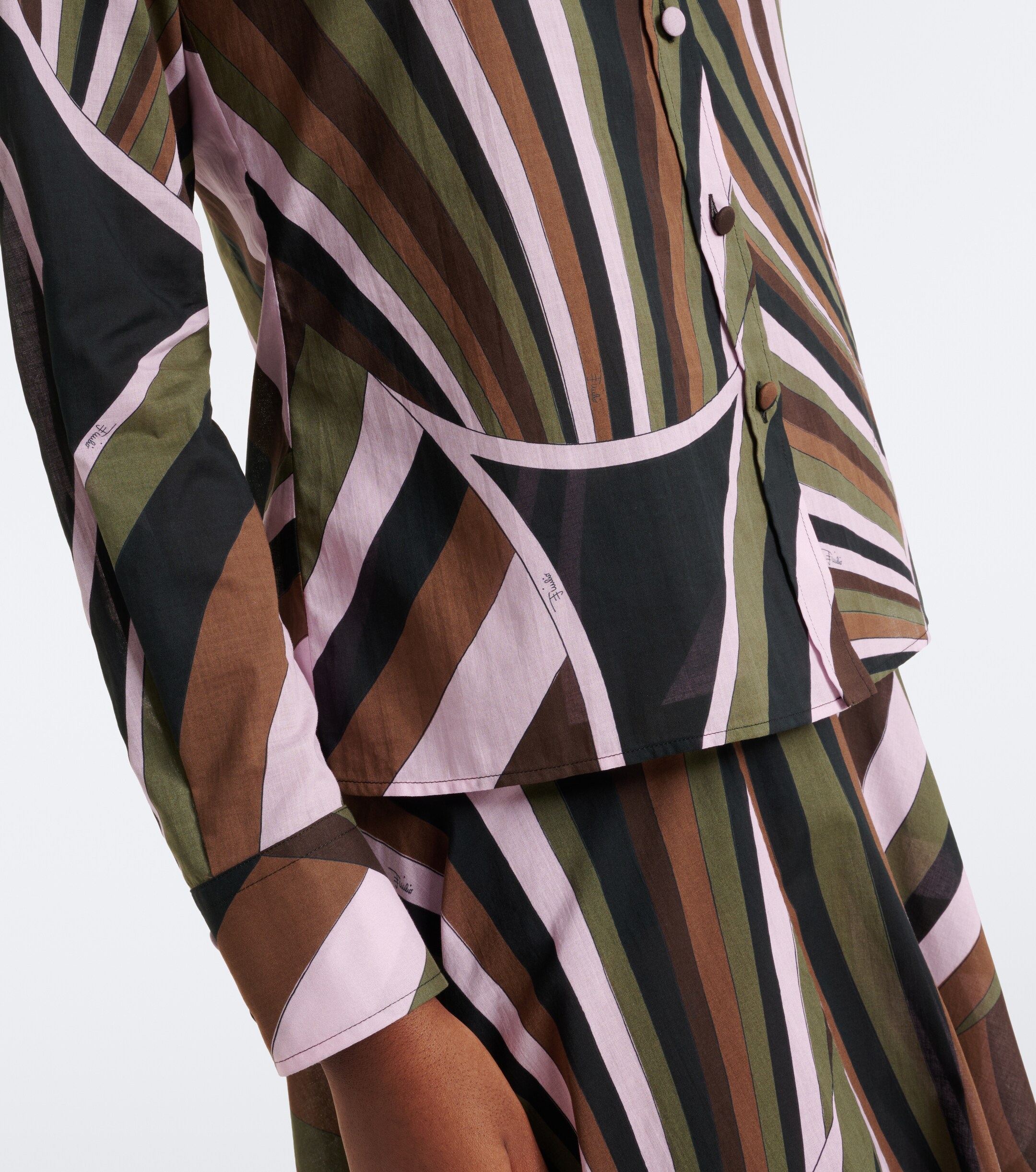 Pucci Pucci Iride cotton muslin shirt