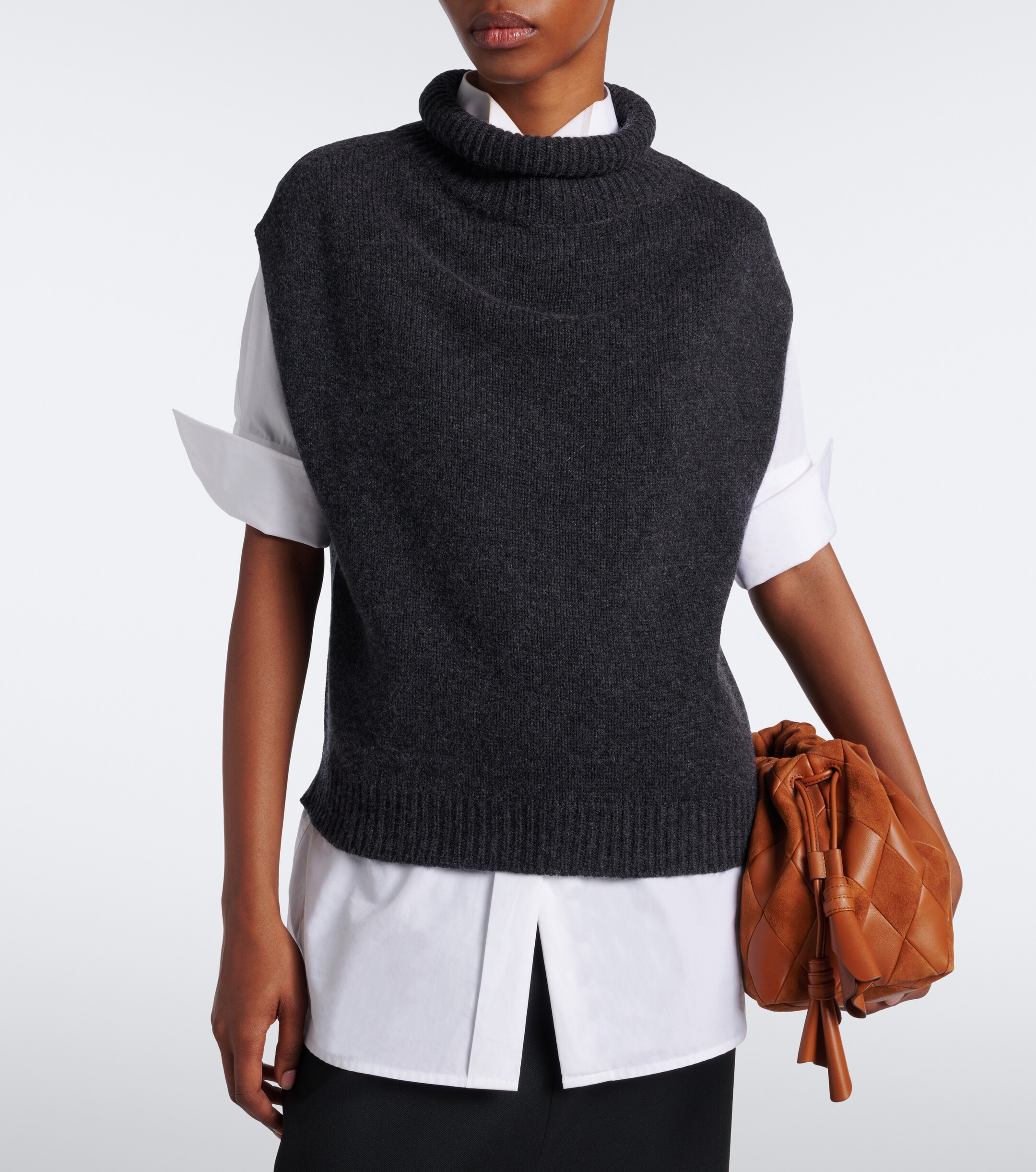 Jardin des Orangers Jardin des Orangers Wool and cashmere turtleneck sweater vest