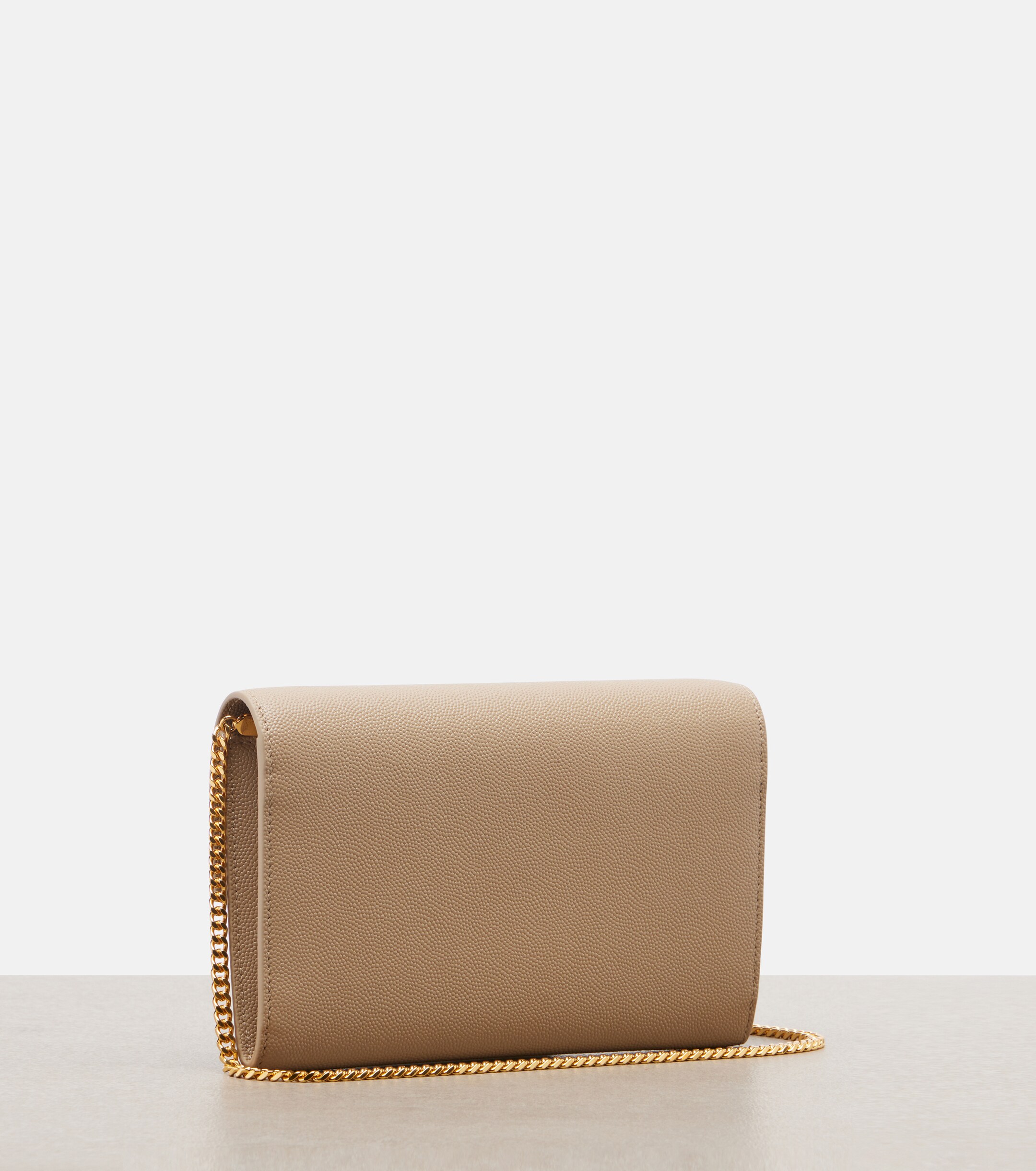 Saint Laurent Uptown leather wallet on chain