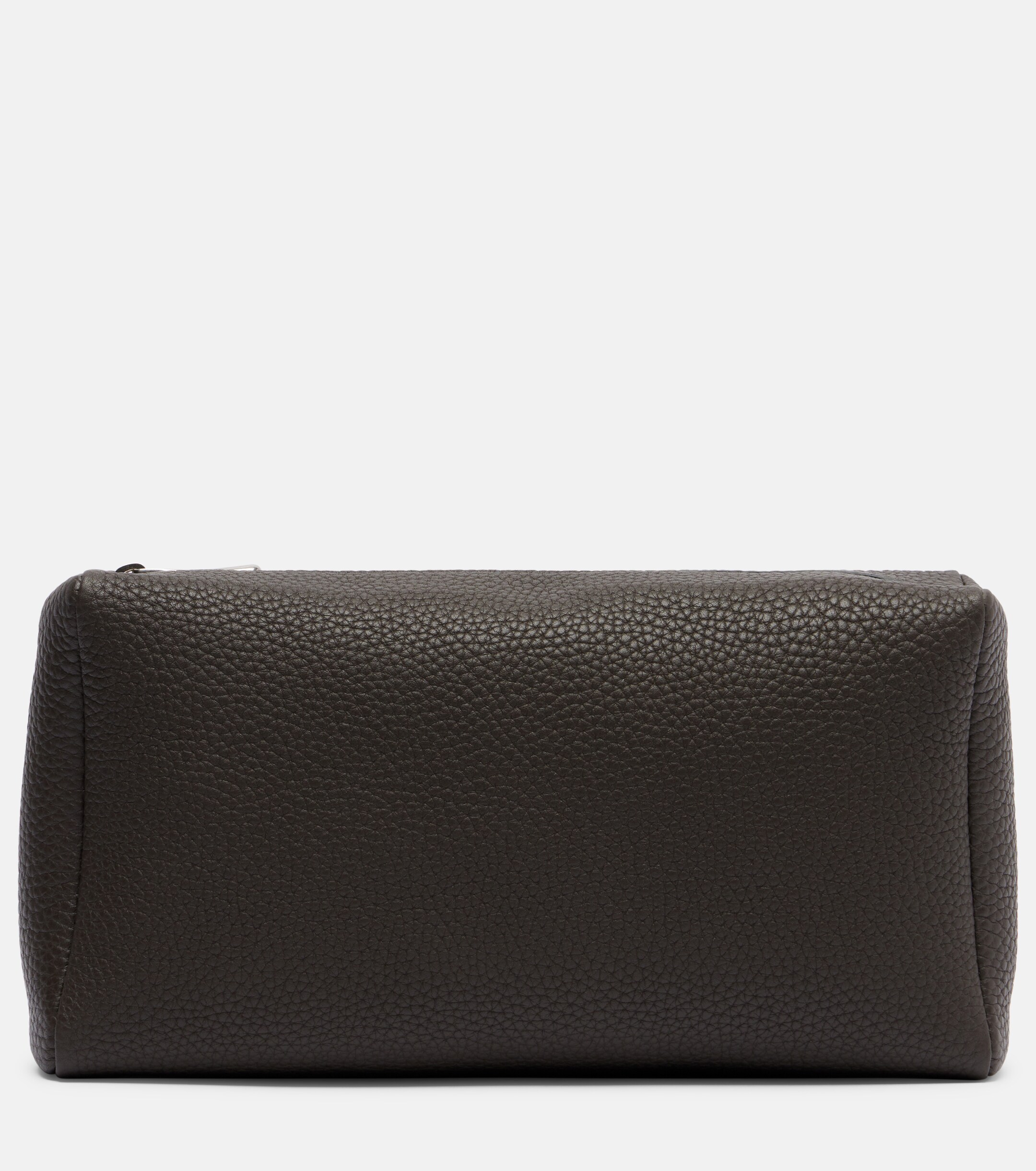 The Row Squared Compact leather clutch