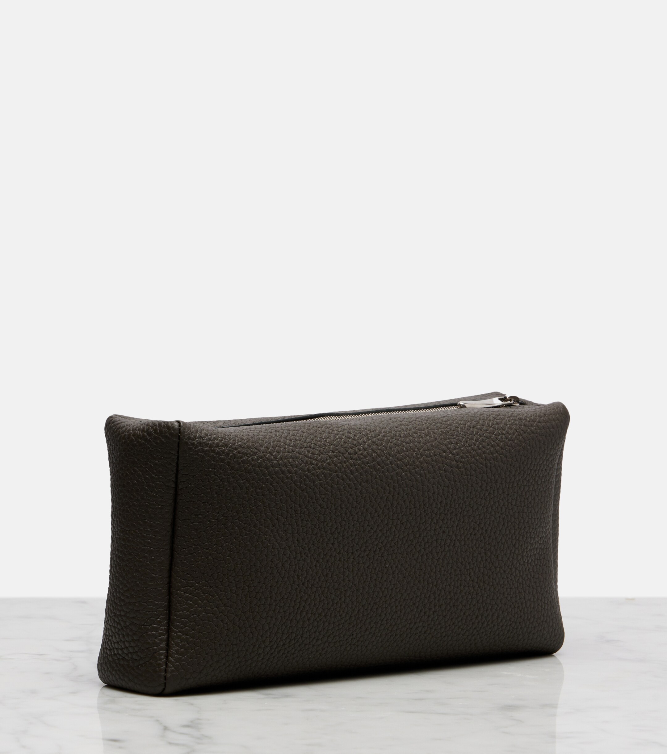 The Row Squared Compact leather clutch