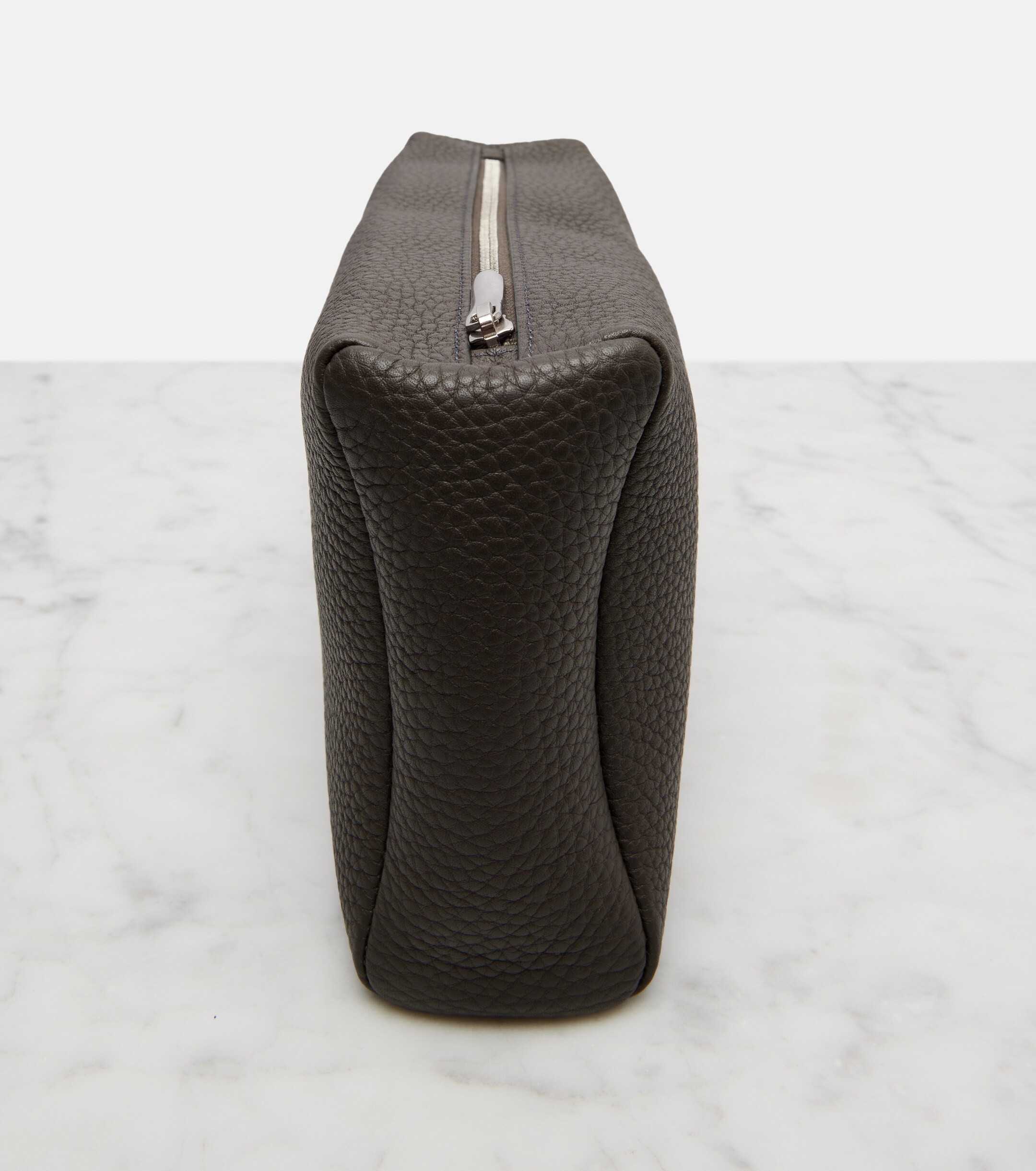 The Row Squared Compact leather clutch