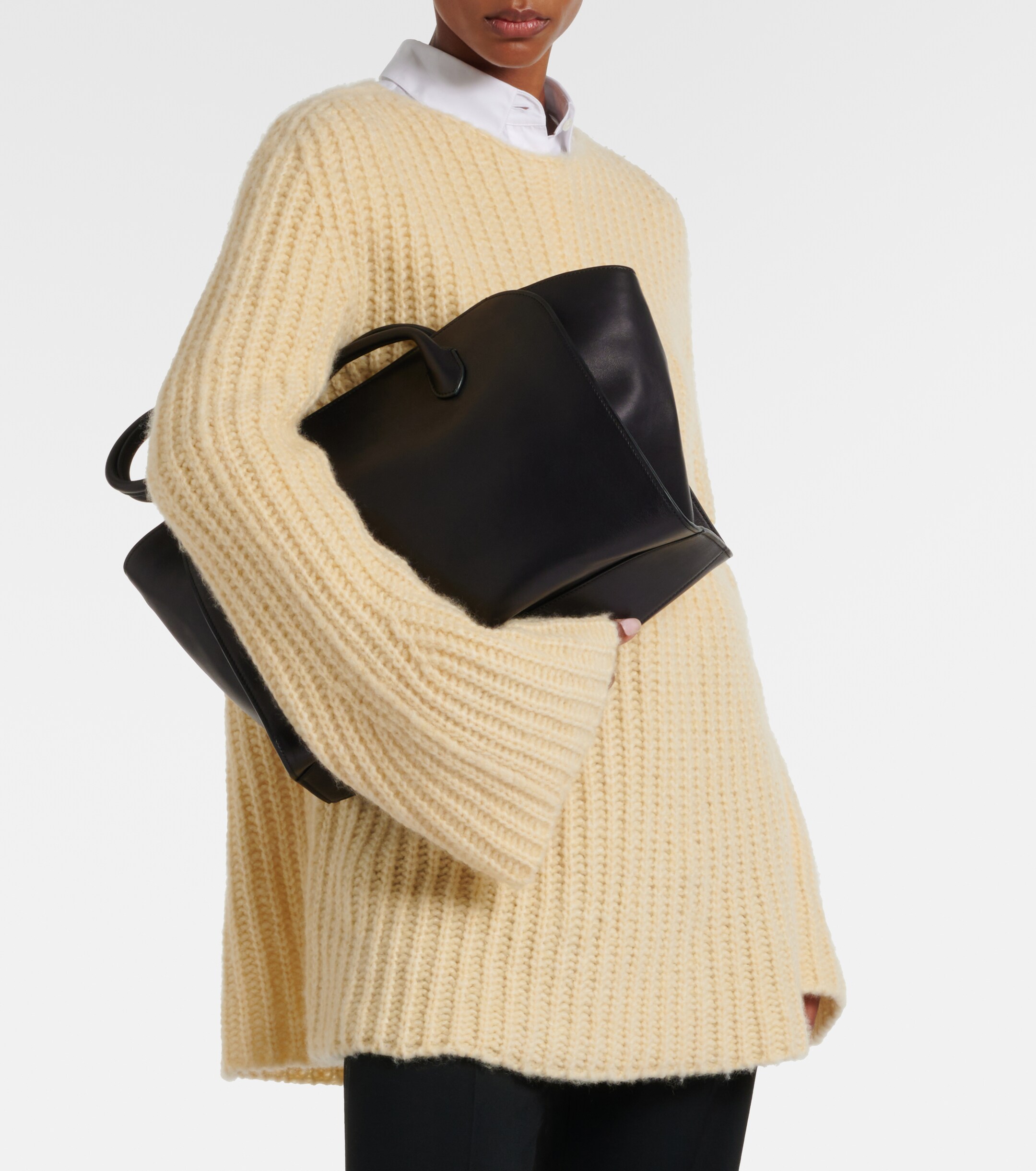 The Row Marlo 14 leather tote bag
