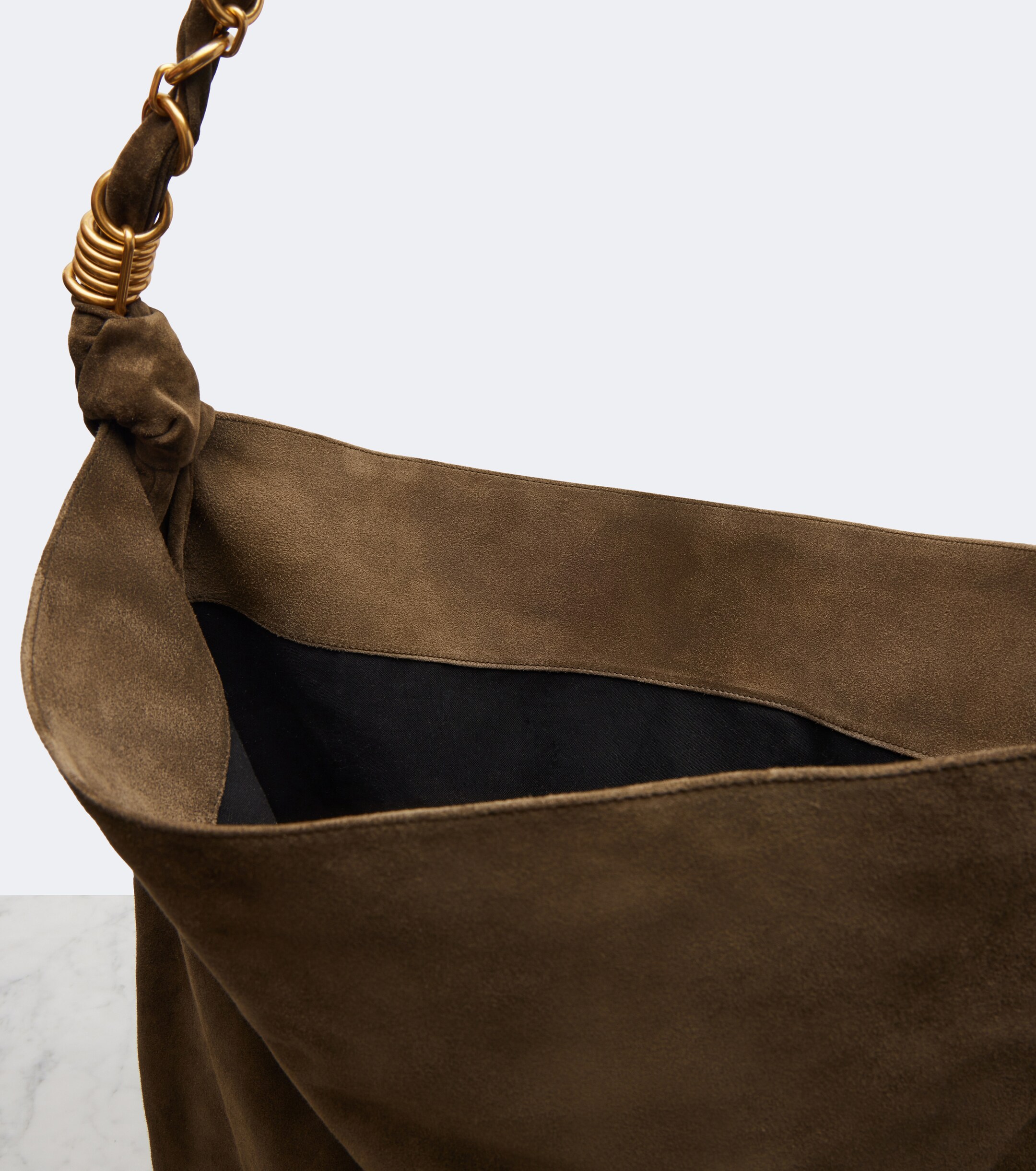 Saint Laurent Amalia suede shopper