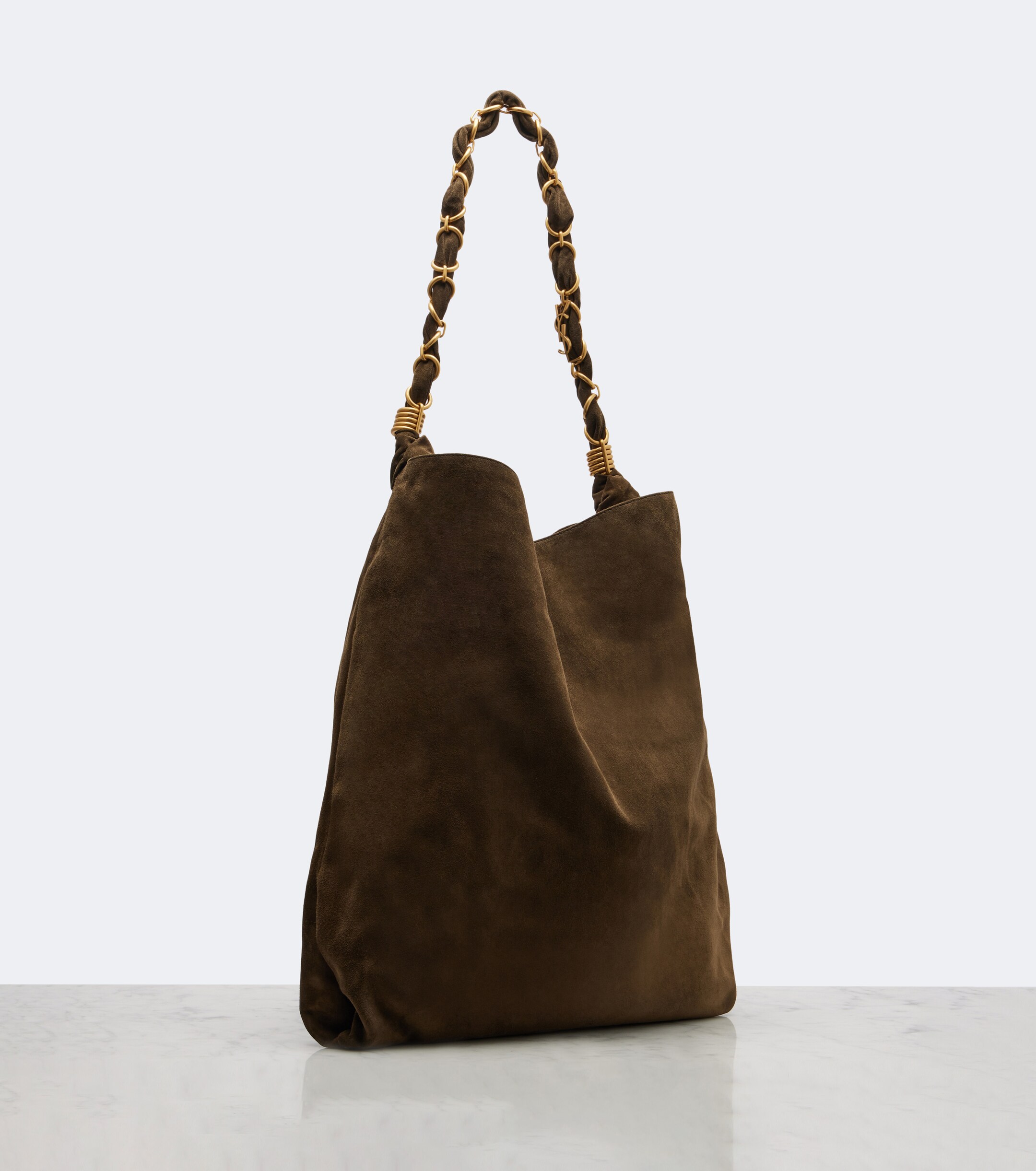Saint Laurent Amalia suede shopper
