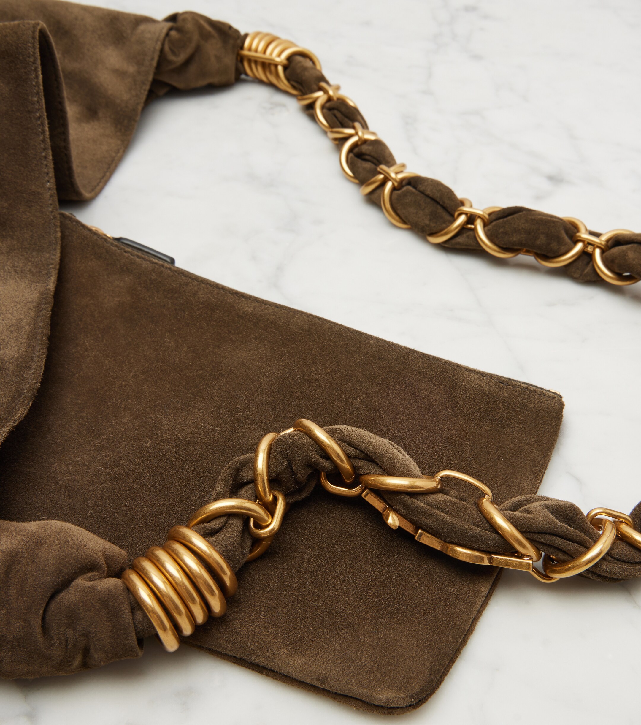 Saint Laurent Amalia suede shopper