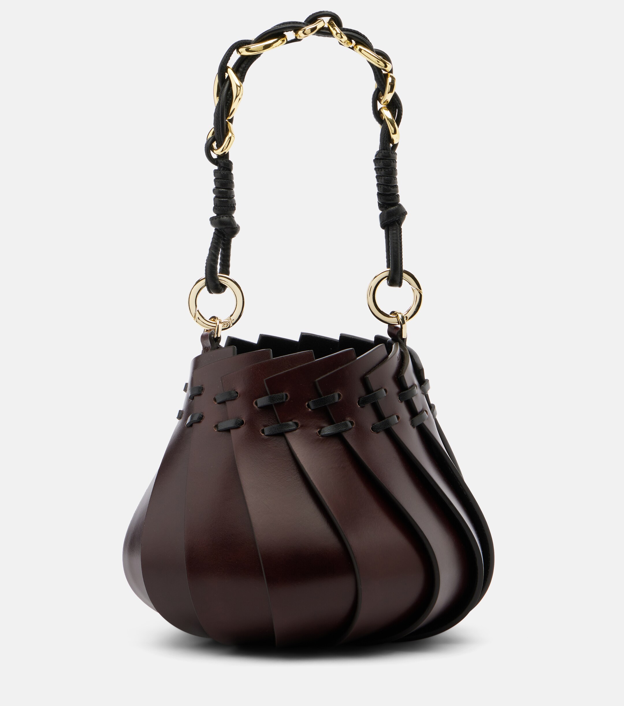 AMANU Burundi Mini leather bucket bag