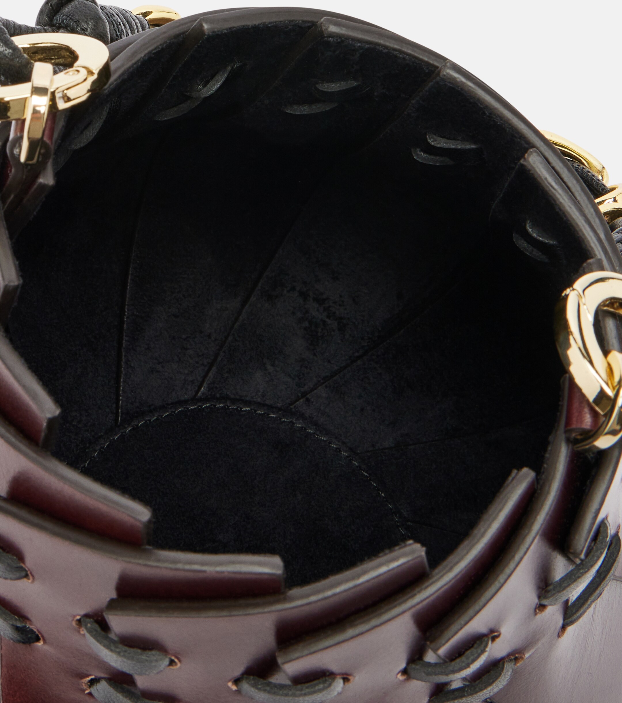 AMANU Burundi Mini leather bucket bag