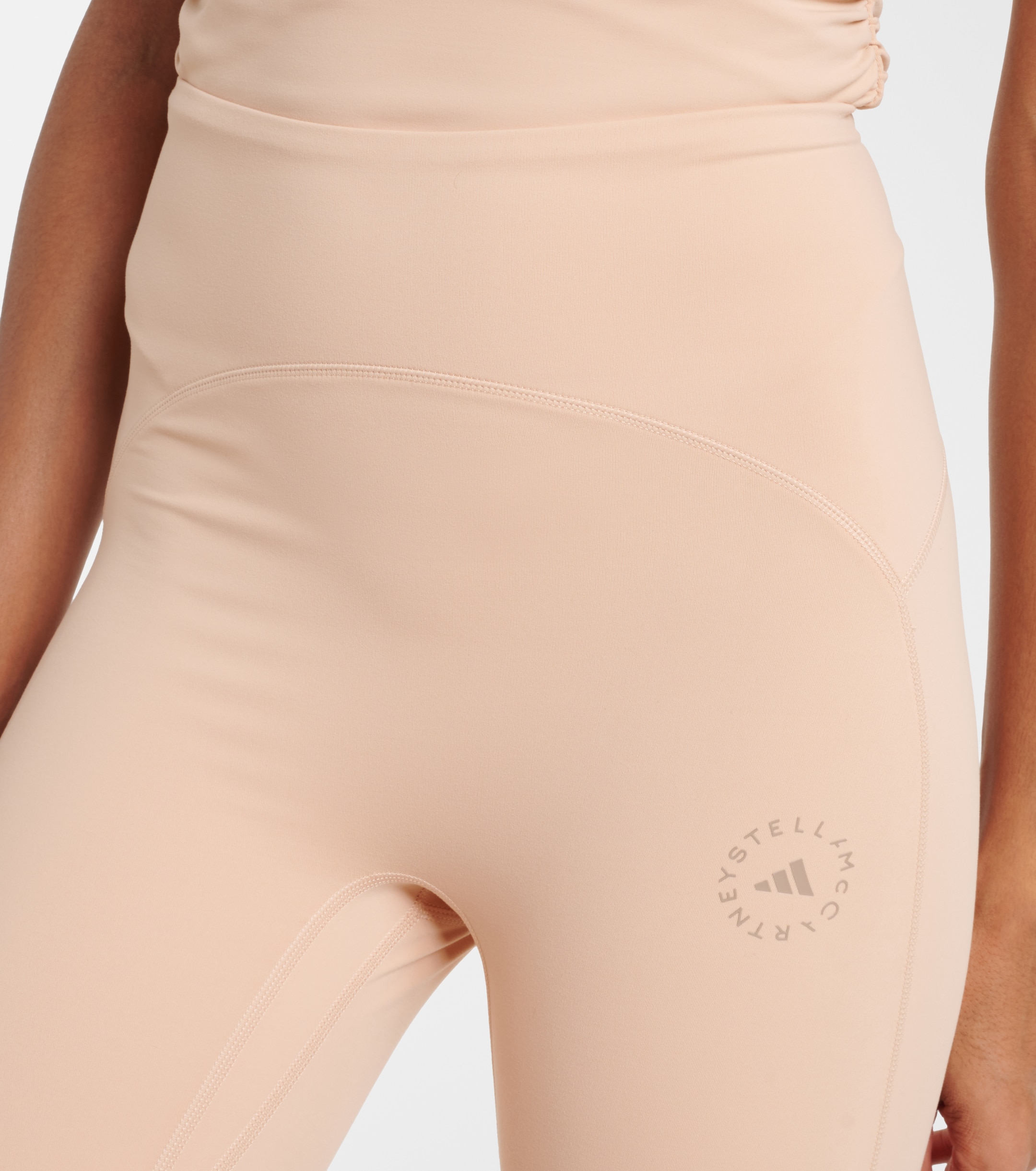 adidas by Stella McCartney Adidas by Stella McCartney Ruched high-rise leggings