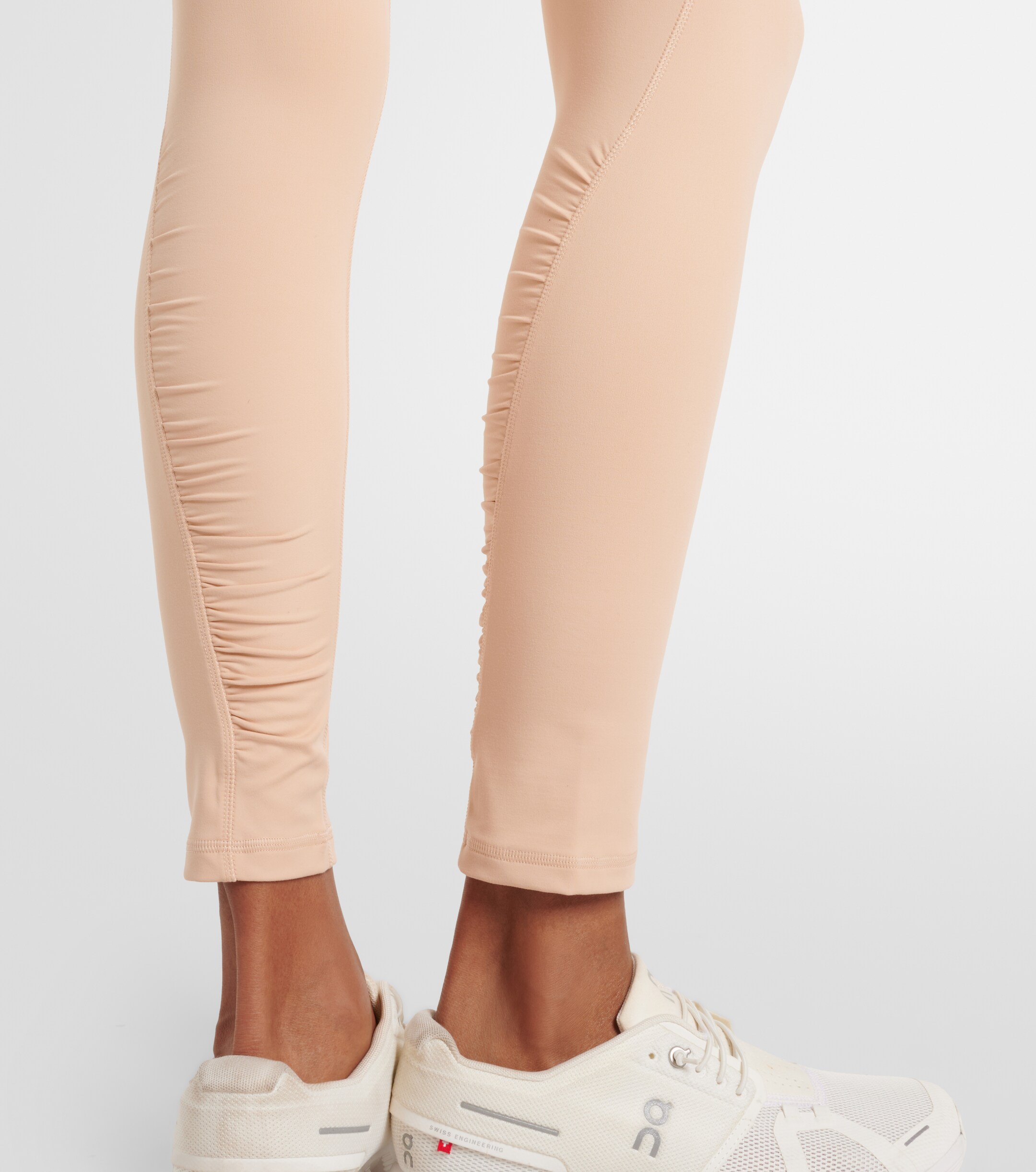adidas by Stella McCartney Adidas by Stella McCartney Ruched high-rise leggings
