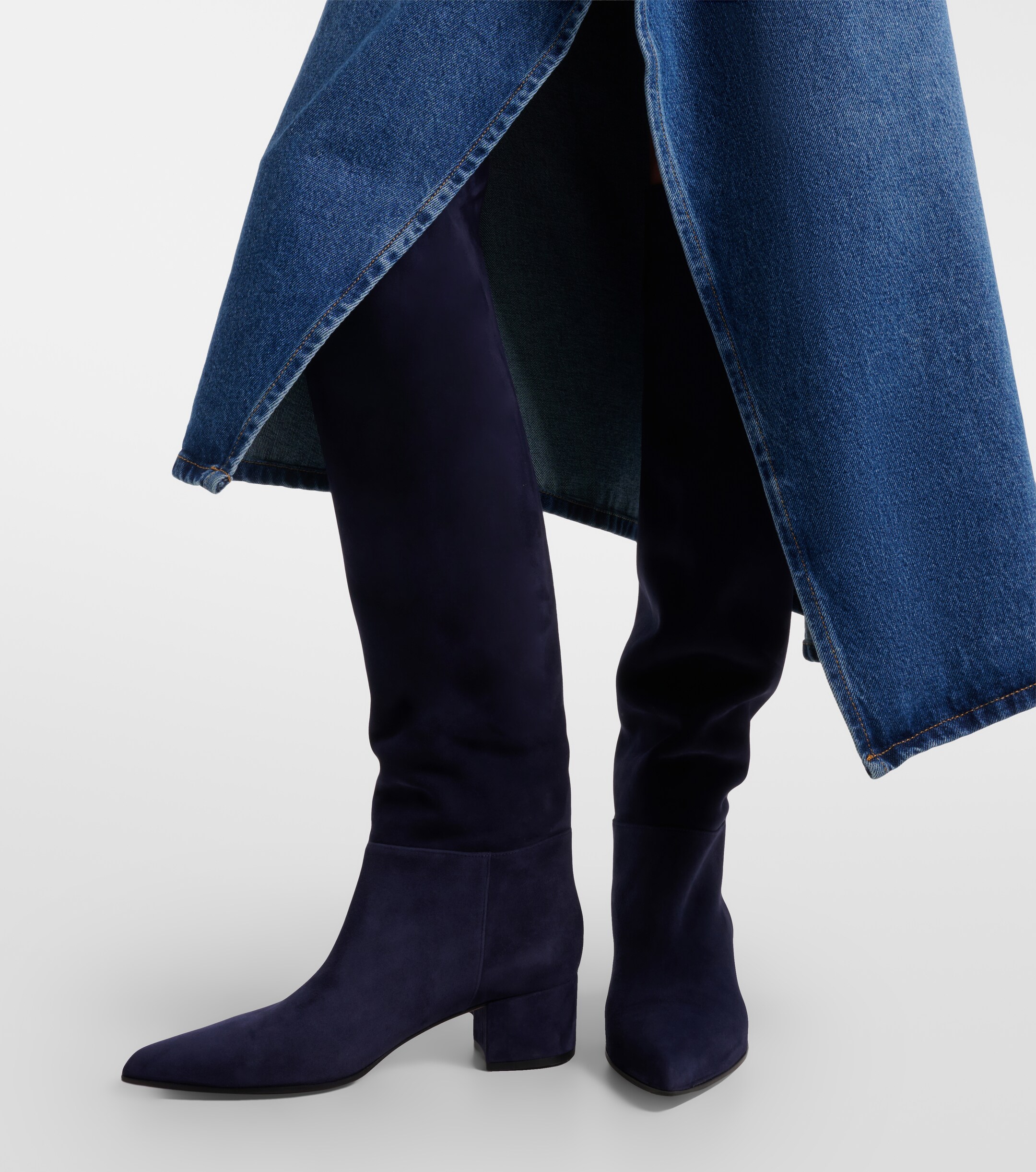 GIANVITO ROSSI Gianvito Rossi Suede knee-high boots