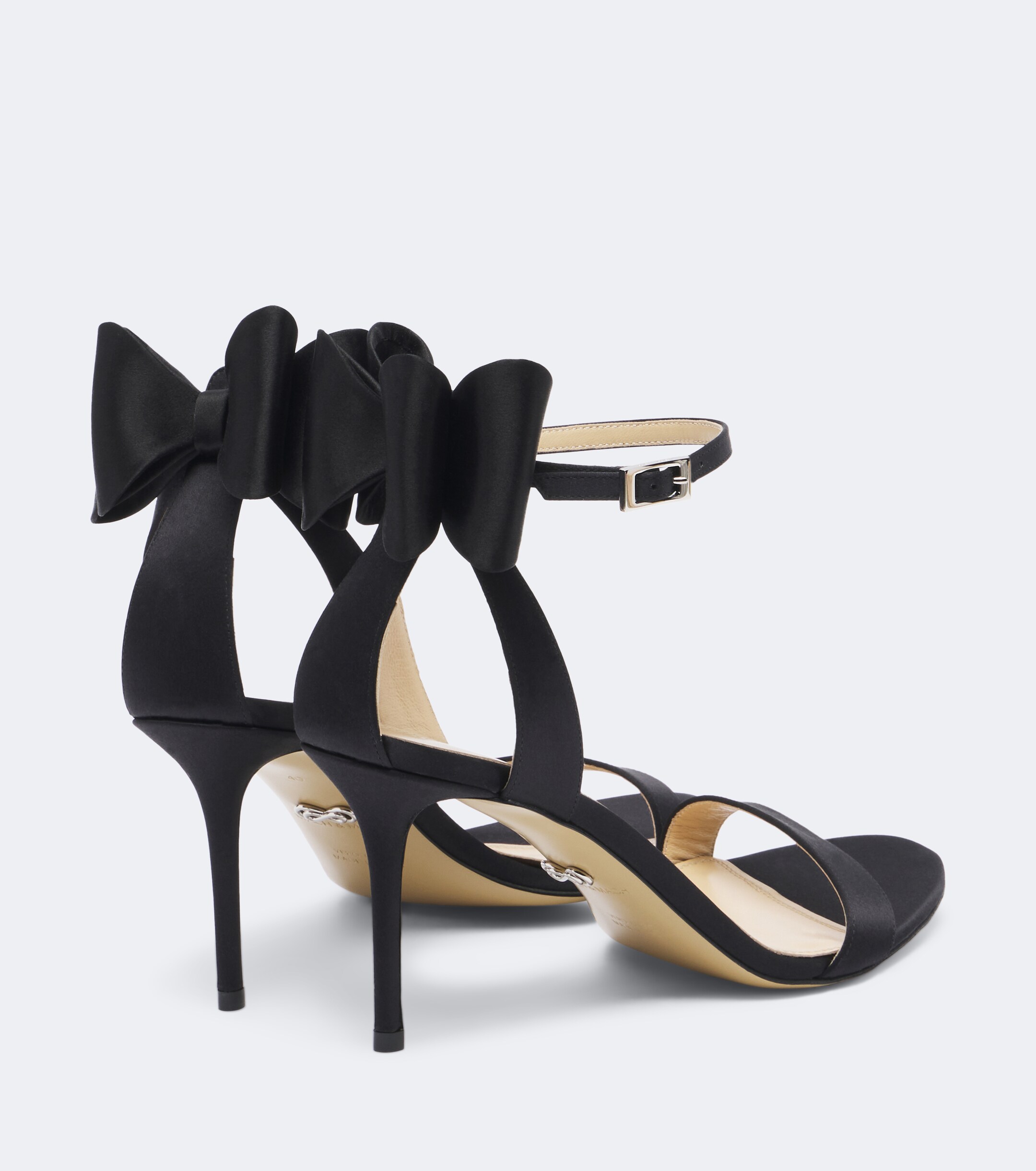 MACH & MACH Mach & Mach Le Cadeau bow-detail satin sandals