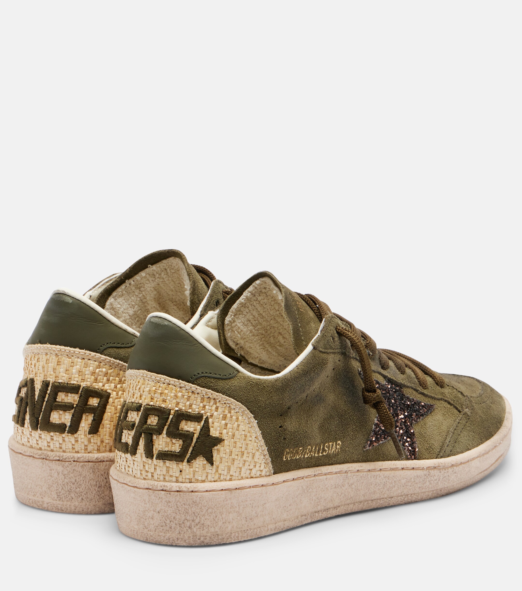 Golden Goose Golden Goose Ball Star glitter suede sneakers