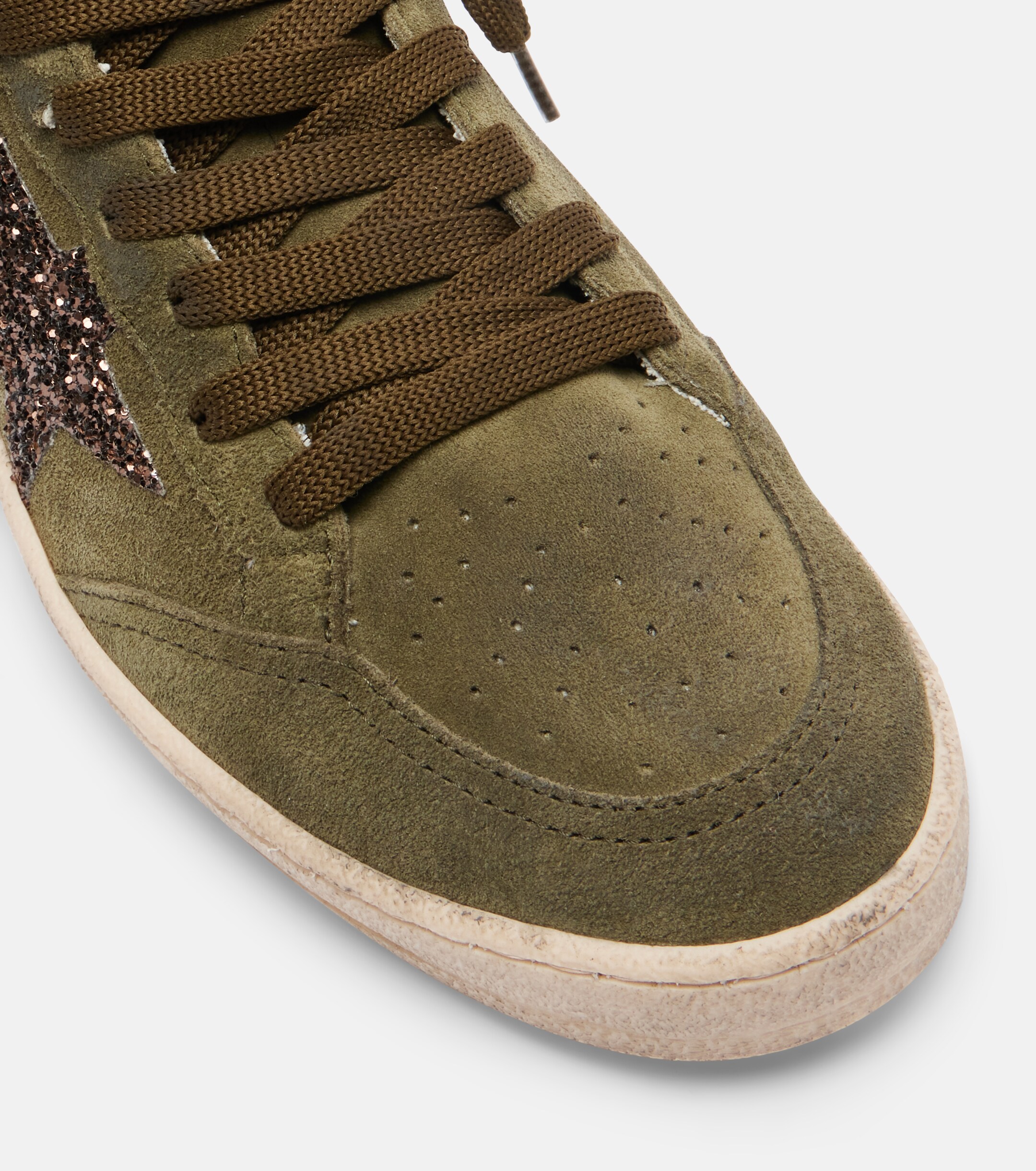 Golden Goose Golden Goose Ball Star glitter suede sneakers