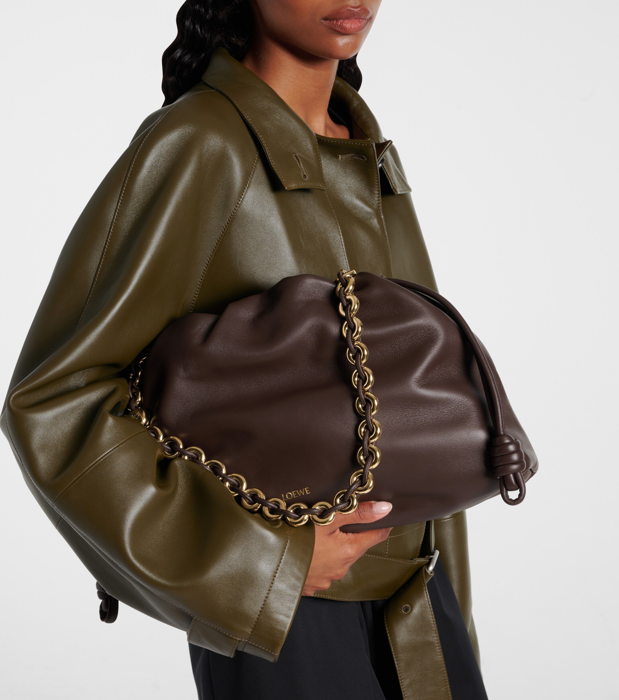 Loewe Flamenco Large leather shoulder bag