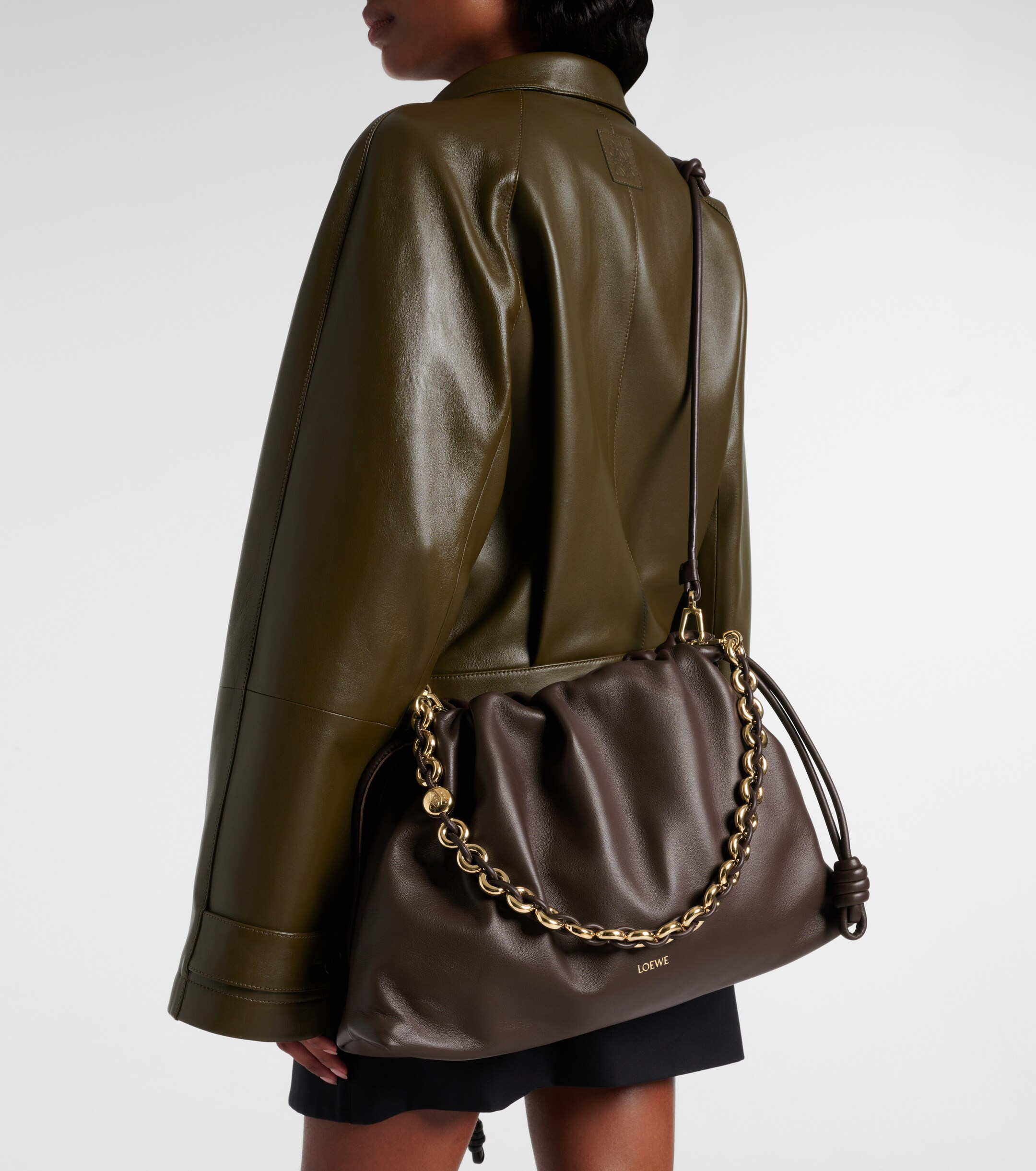 Loewe Flamenco Large leather shoulder bag