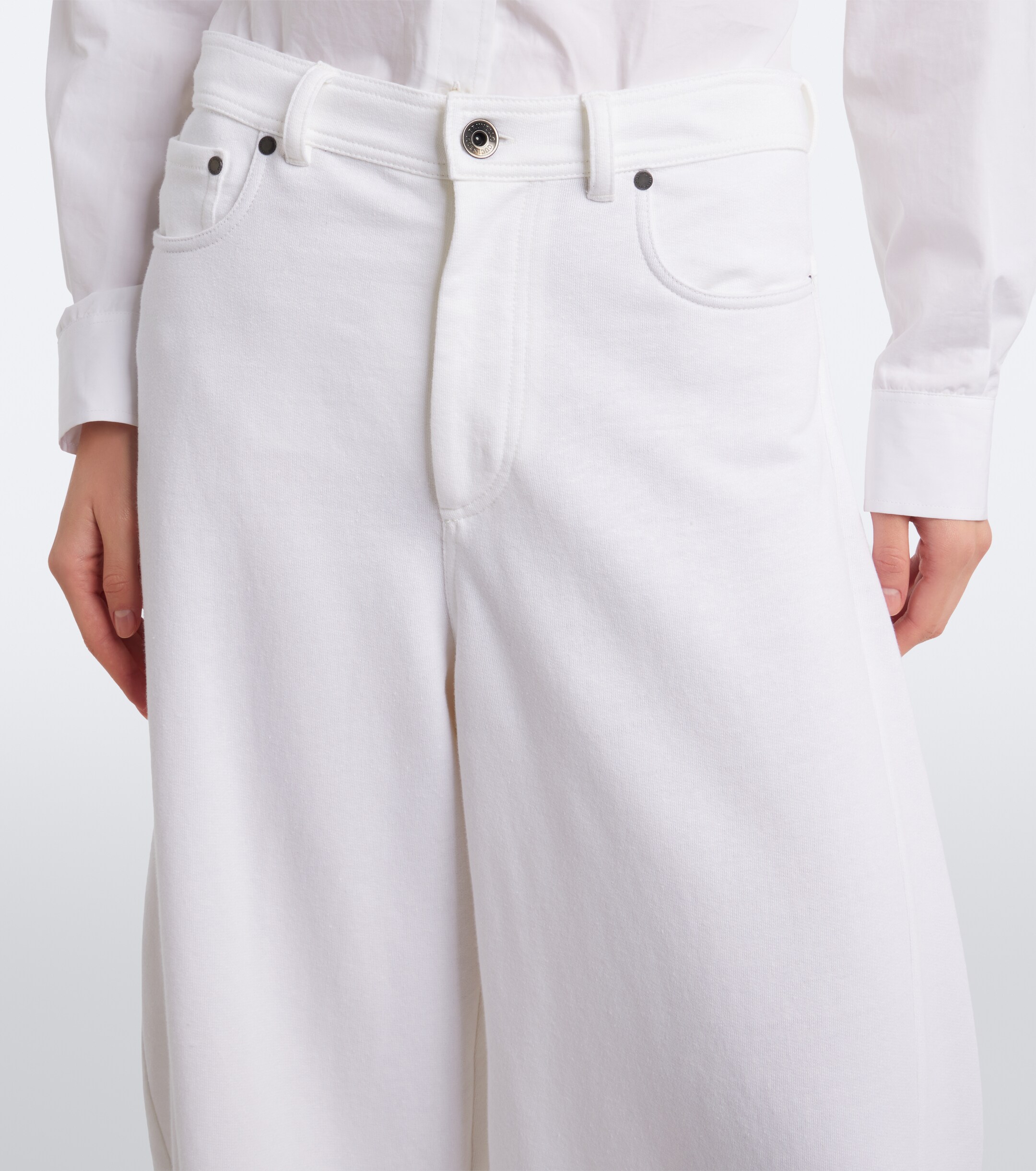 Brunello Cucinelli Brunello Cucinelli Cotton and linen culottes