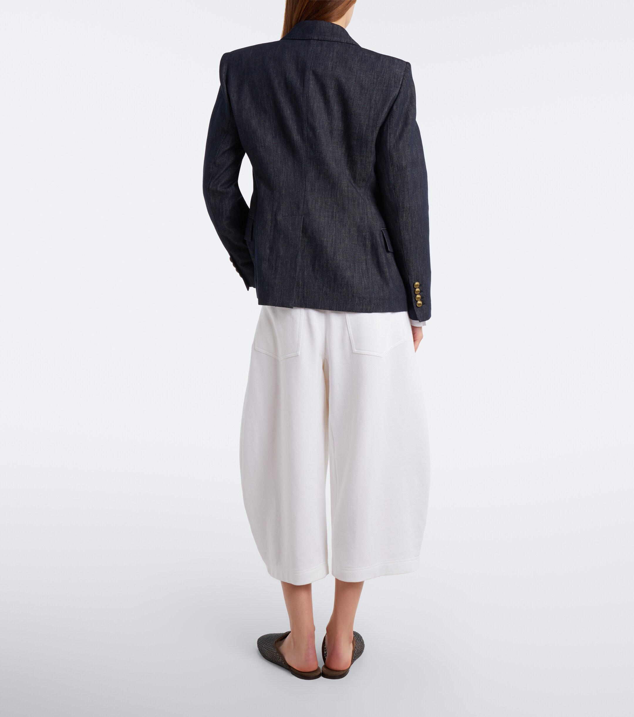 Brunello Cucinelli Brunello Cucinelli Cotton and linen culottes
