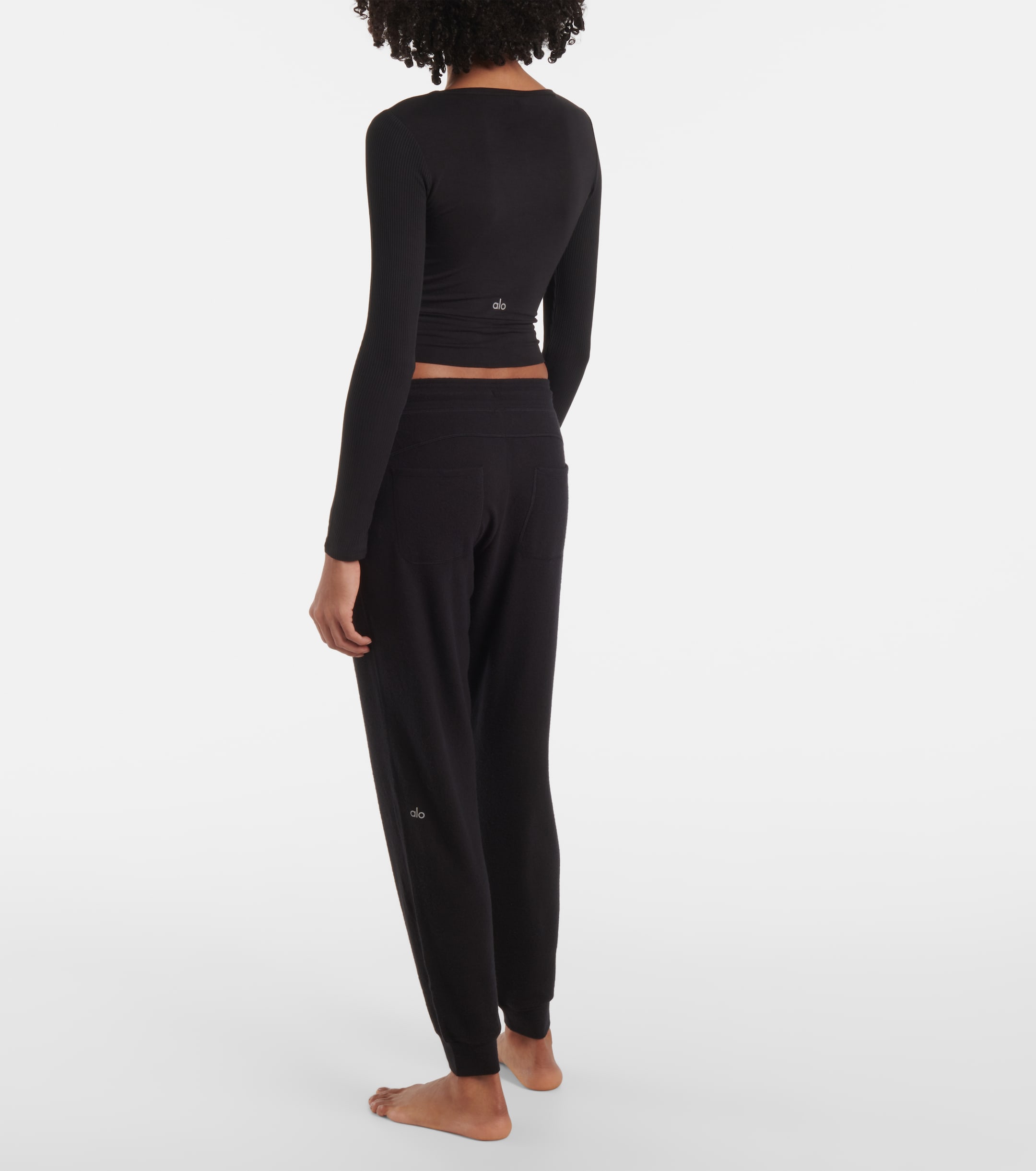 Alo Yoga Cover knit crop top thumbnail