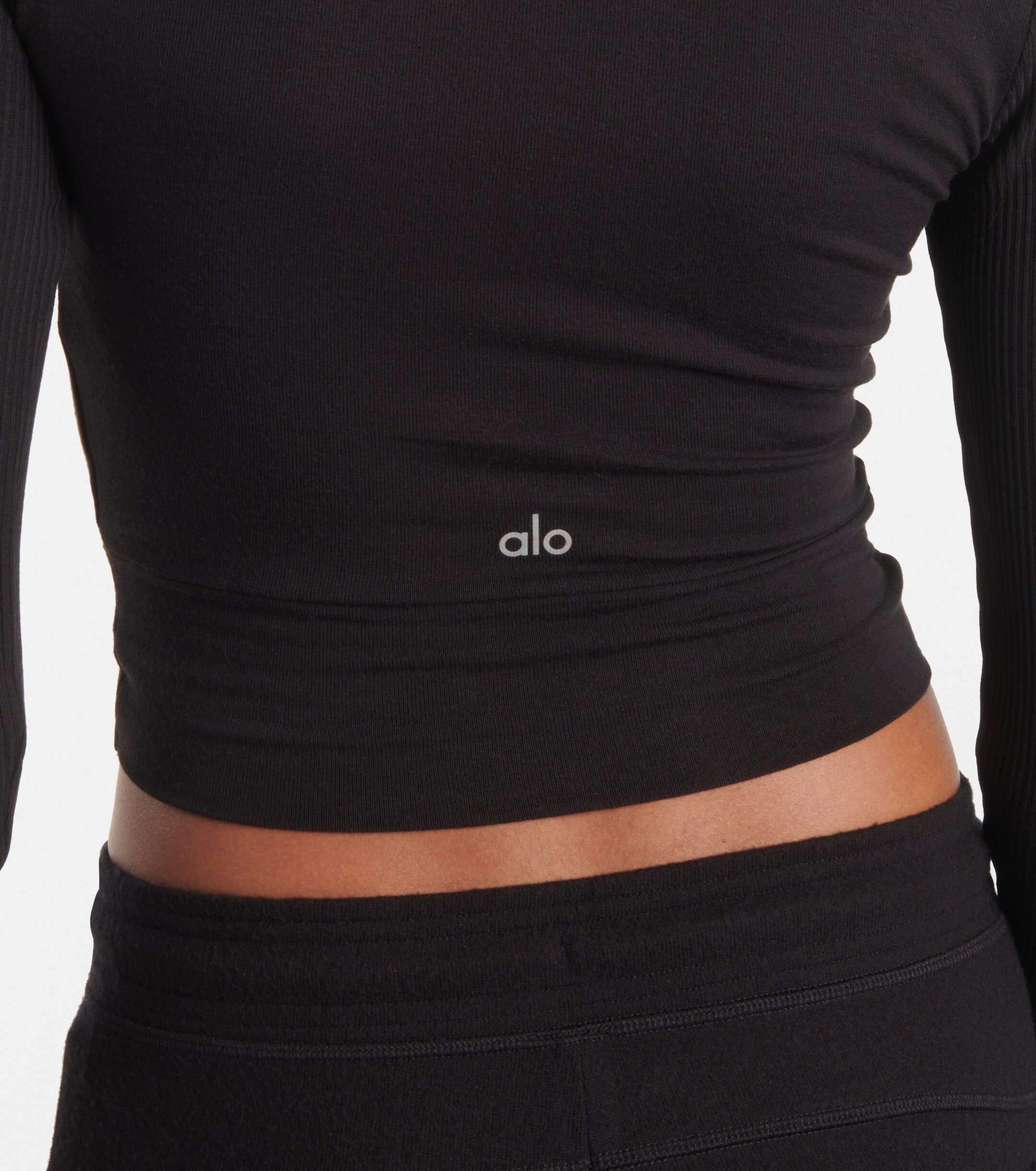 Alo Yoga Cover knit crop top thumbnail