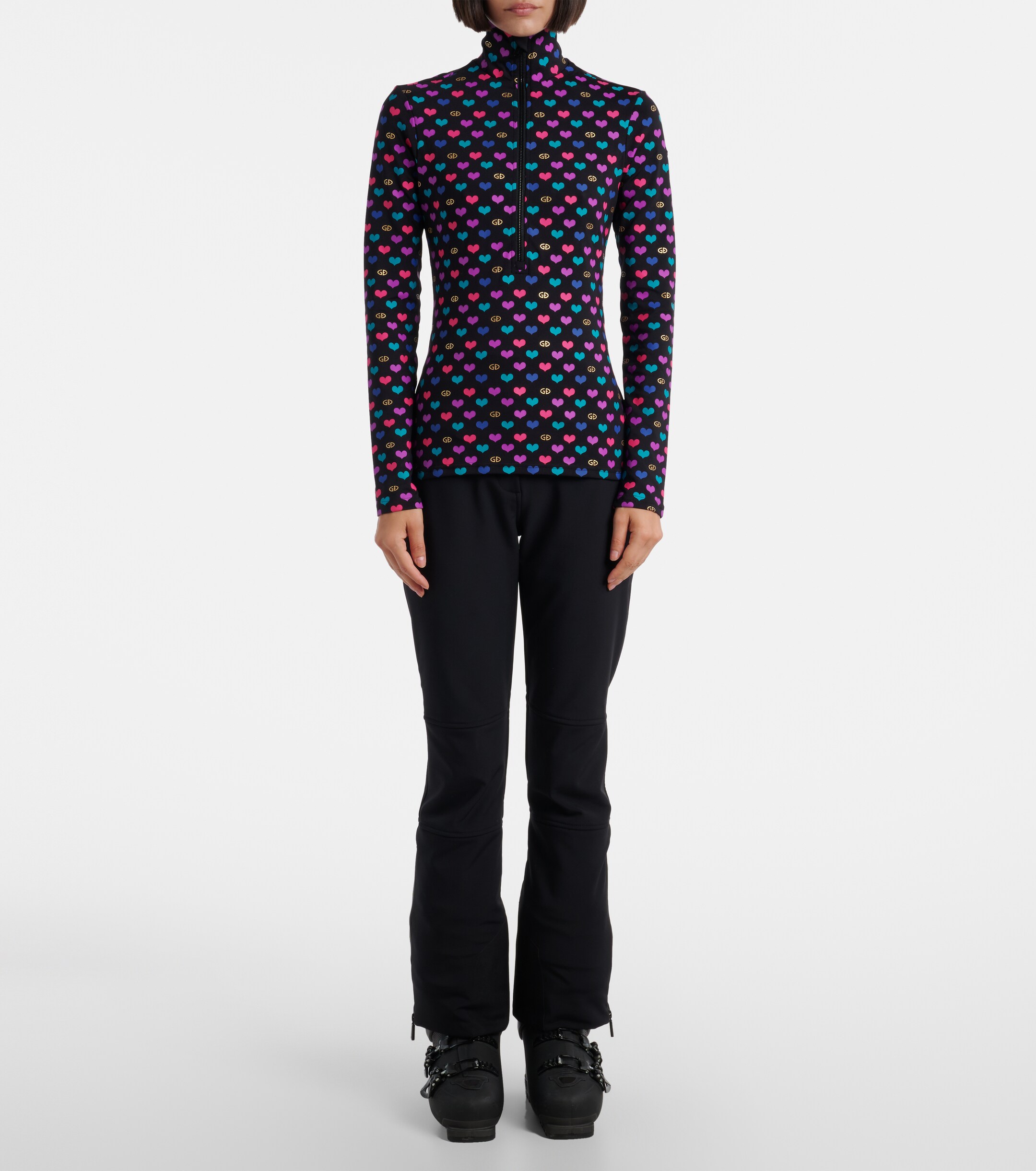 GOLDBERGH Goldbergh Cuori printed ski top