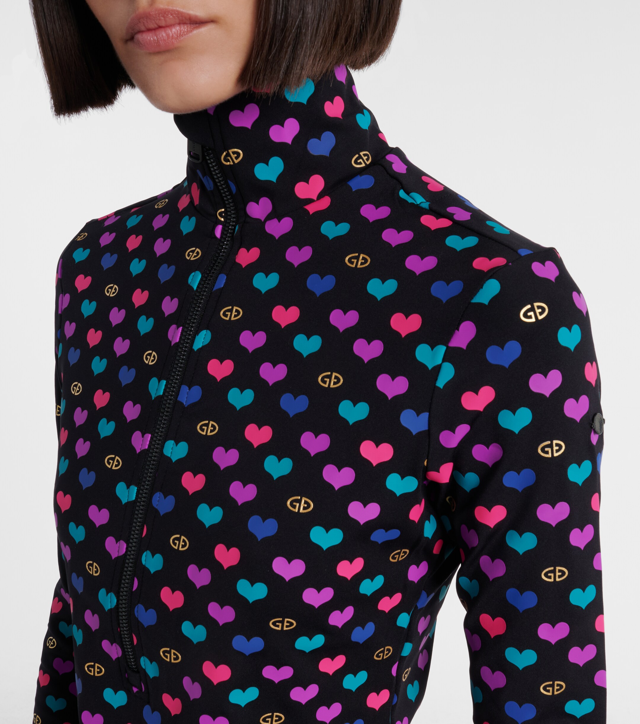 GOLDBERGH Goldbergh Cuori printed ski top