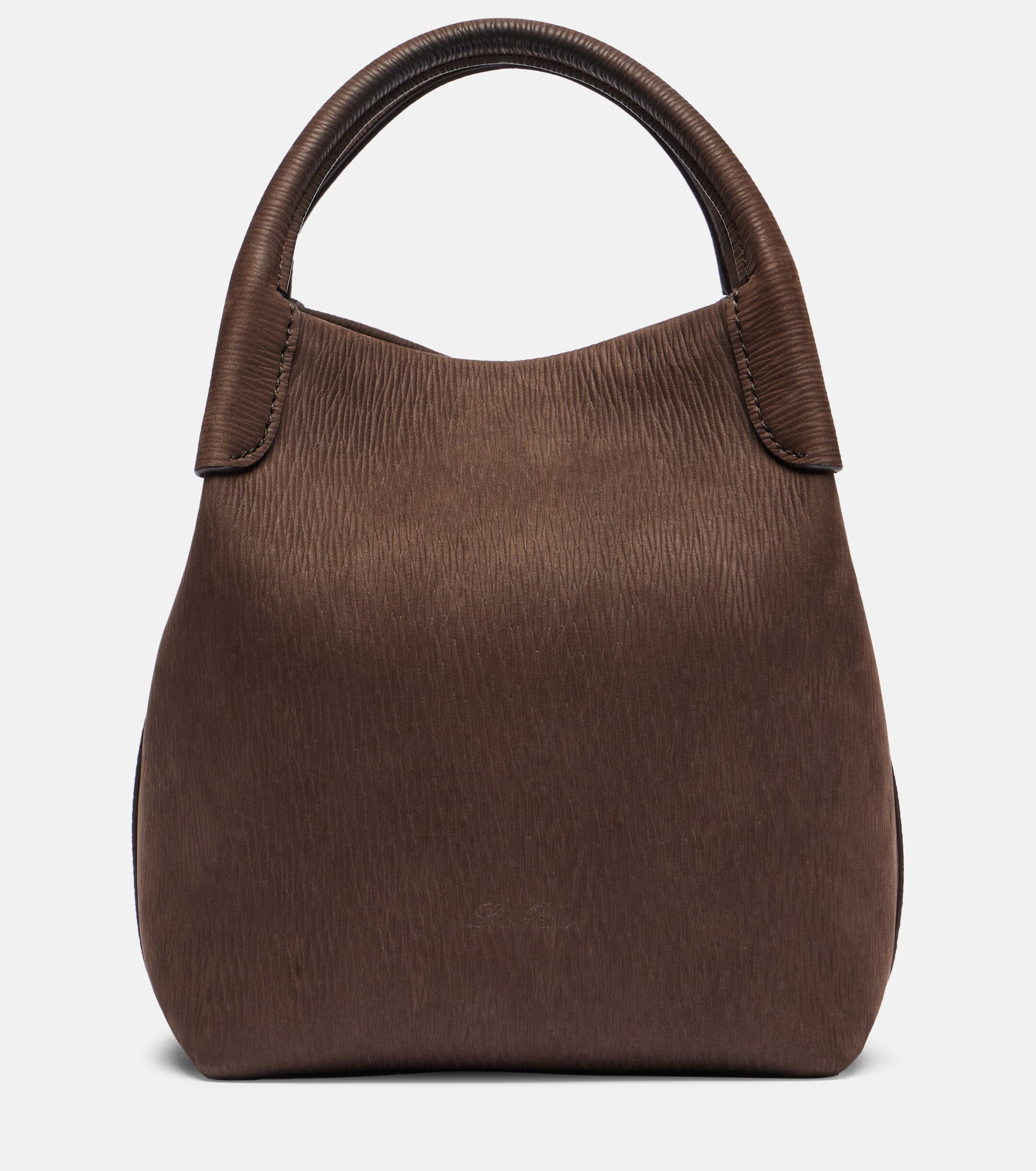 Loro Piana Bale Small leather bucket bag