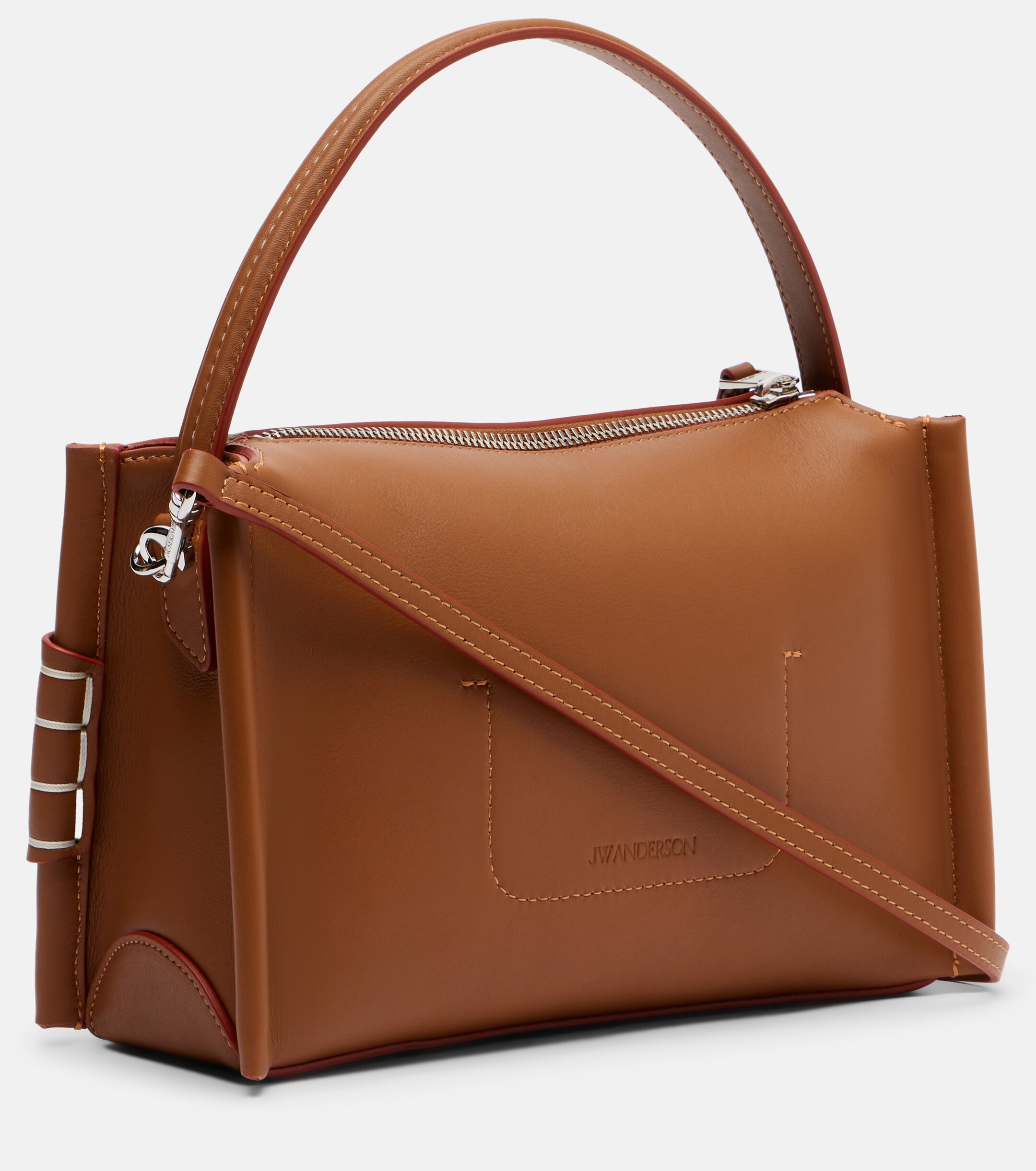 Jw Anderson Loafer leather top-handle bag