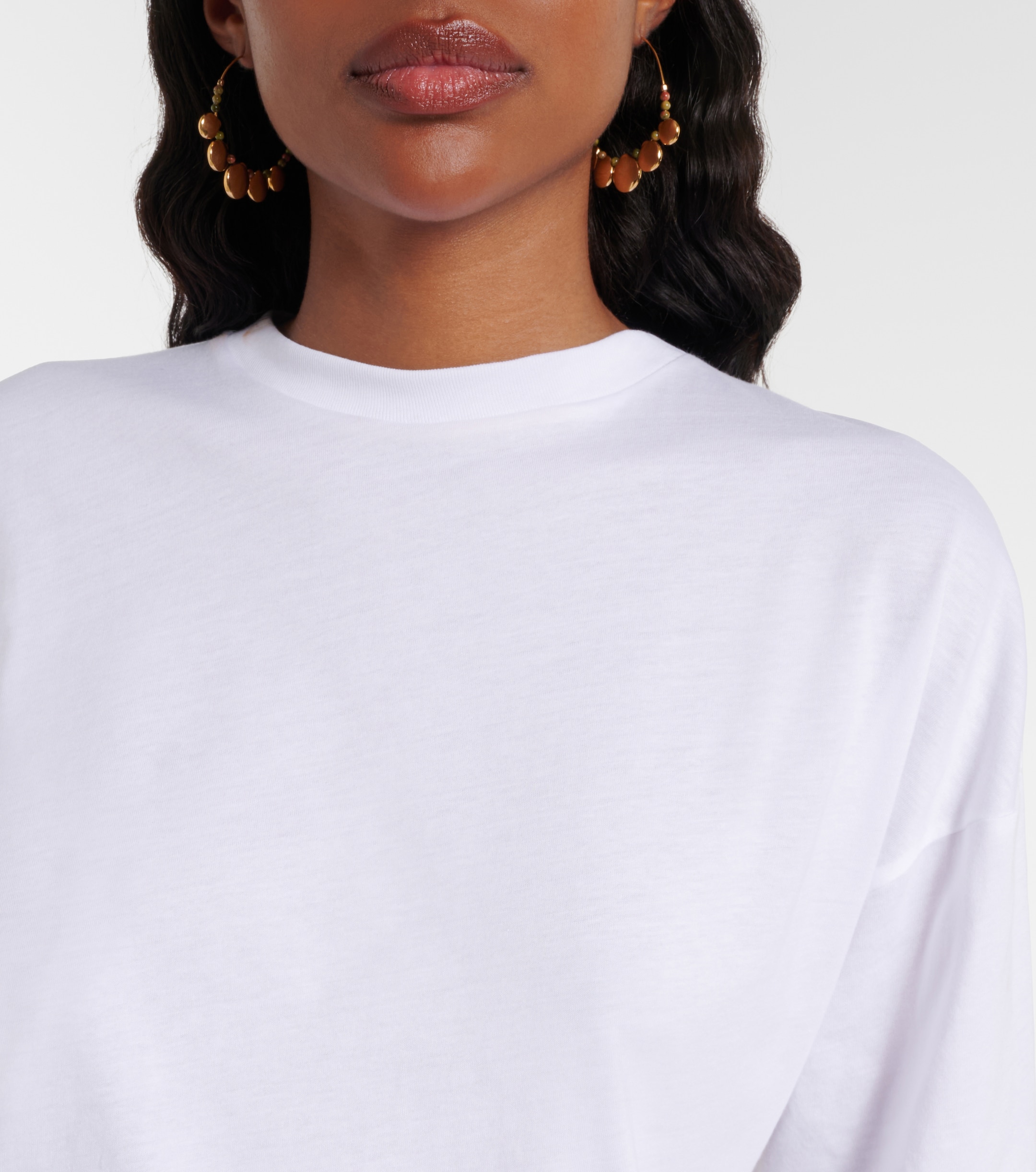 Christopher Esber Christopher Esber Silk-trimmed cotton beach cover-up