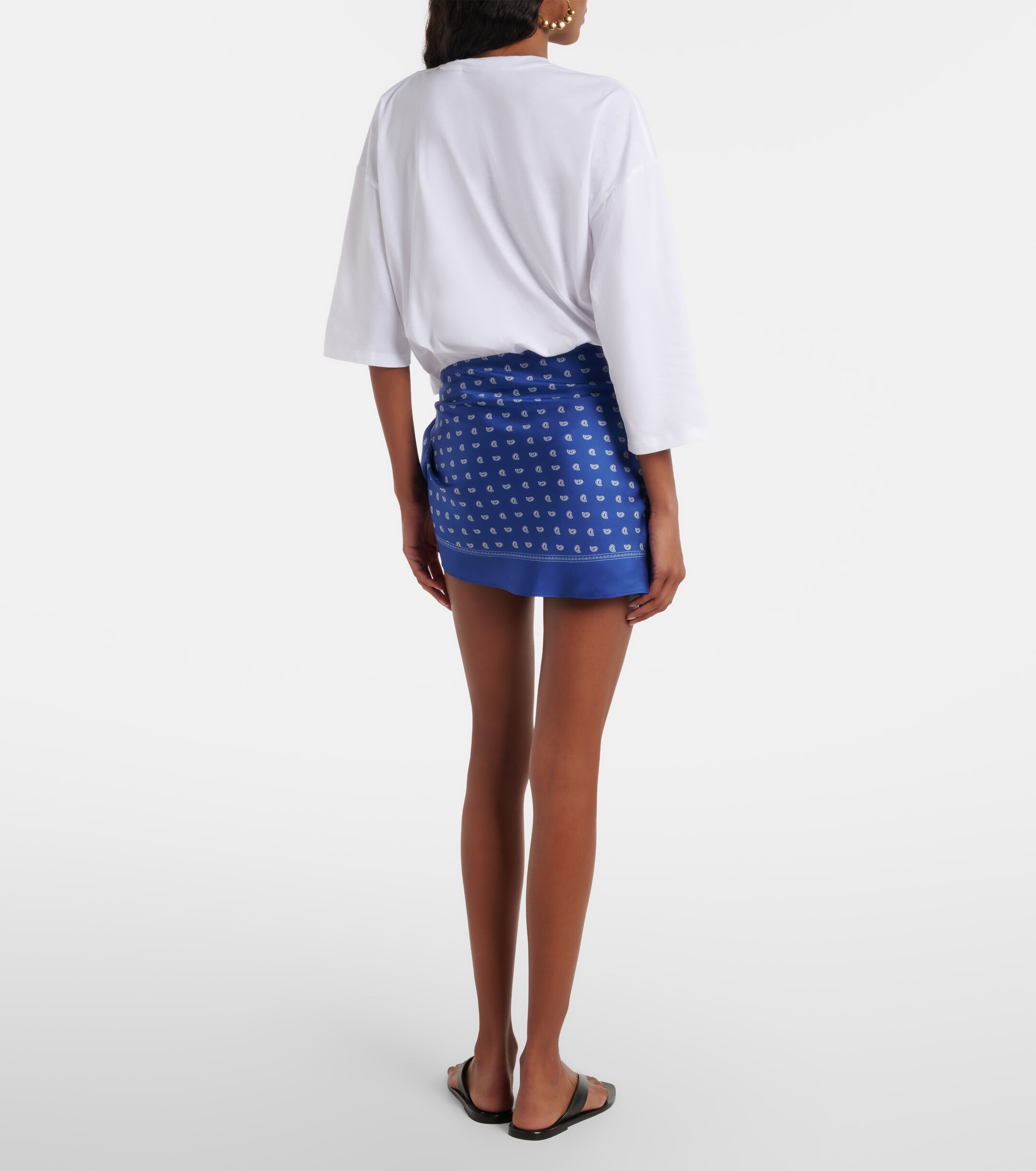 Christopher Esber Christopher Esber Silk-trimmed cotton beach cover-up