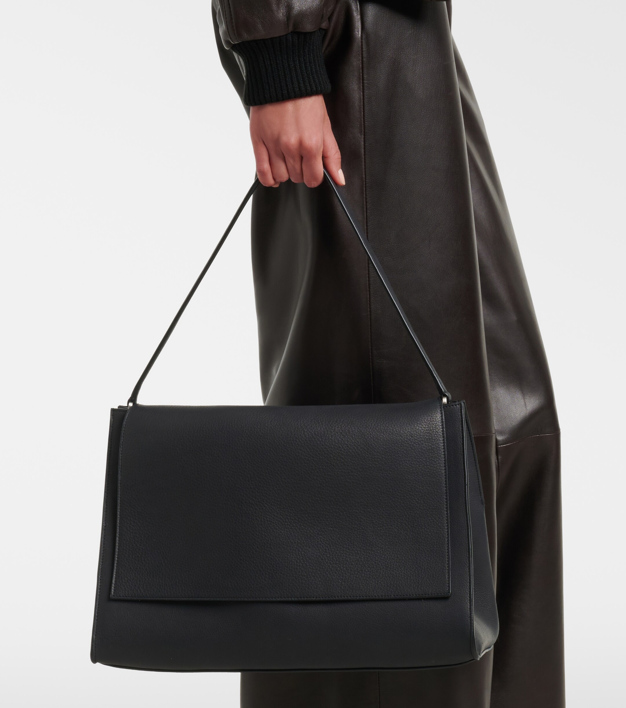 NOUR HAMMOUR Amal leather shoulder bag