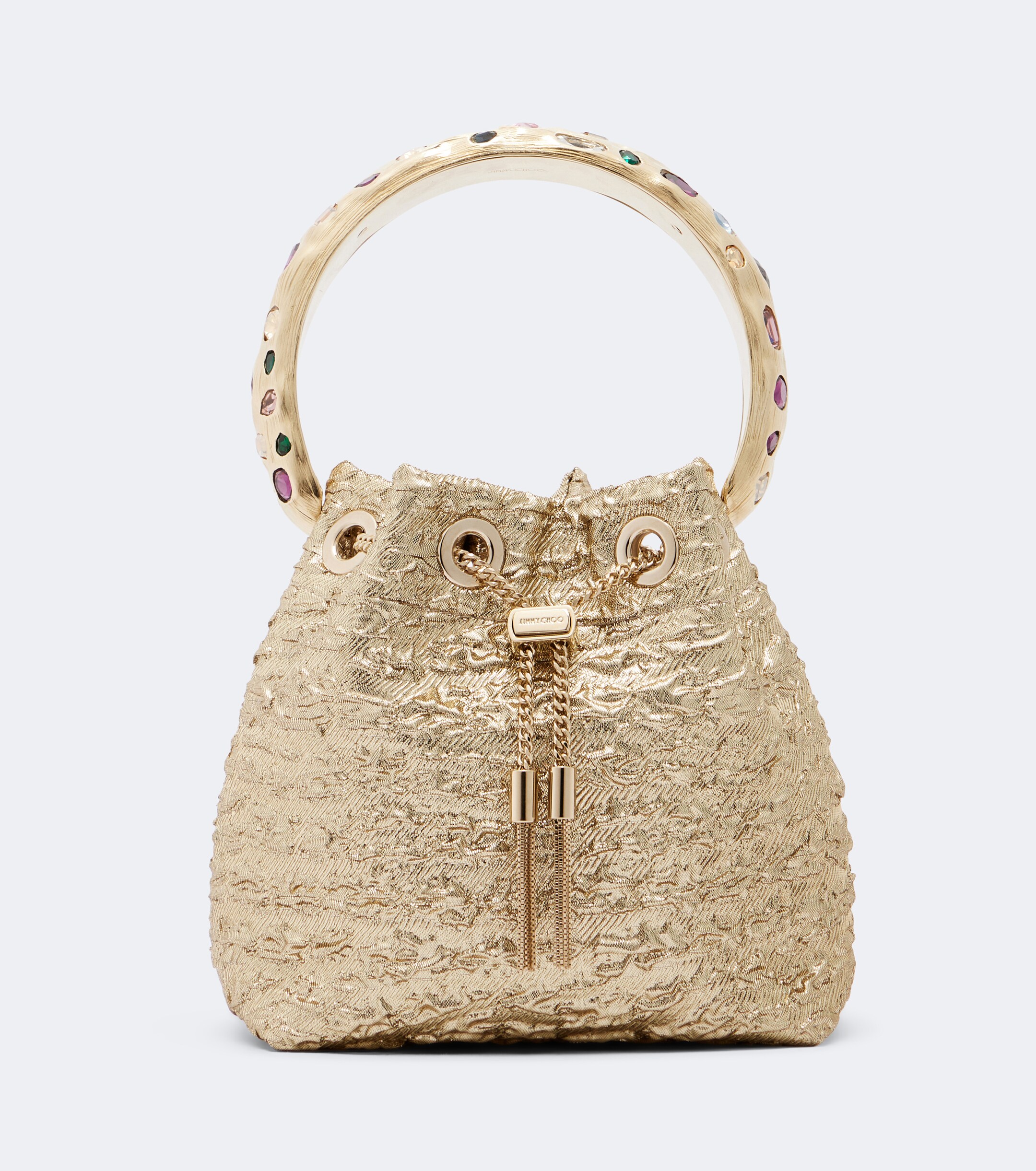 JIMMY CHOO Bon Bon Lurex® bucket bag